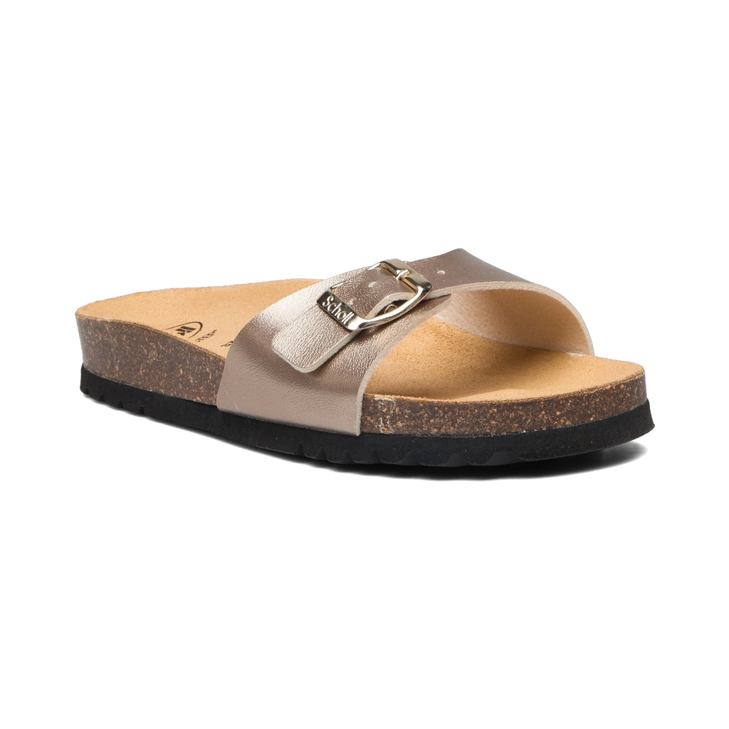 Scholl ESTELLE LAMINATED Flat Sandals TAUPE