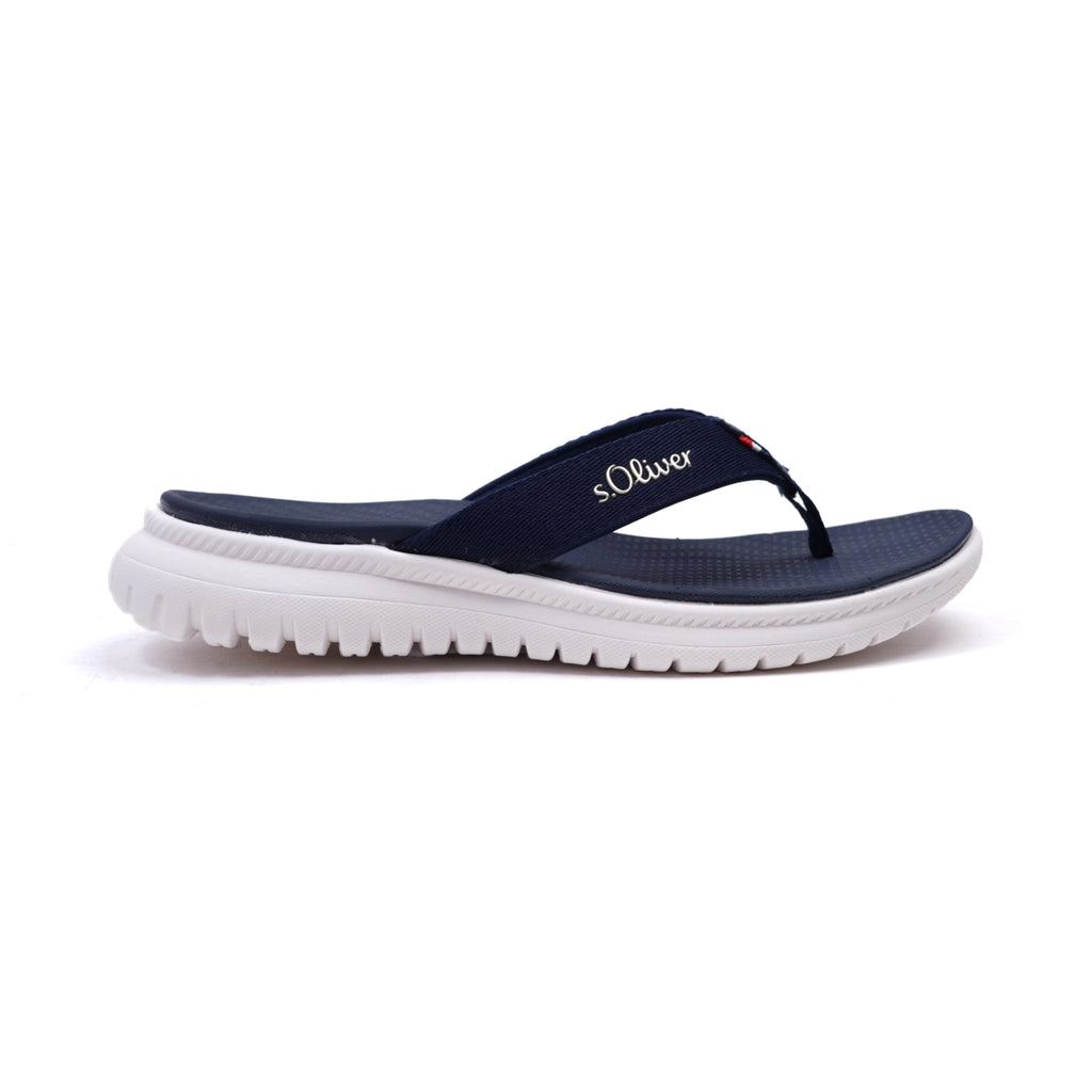 S. Oliver Women's Comfortable Flip-Flop Sandals Navy