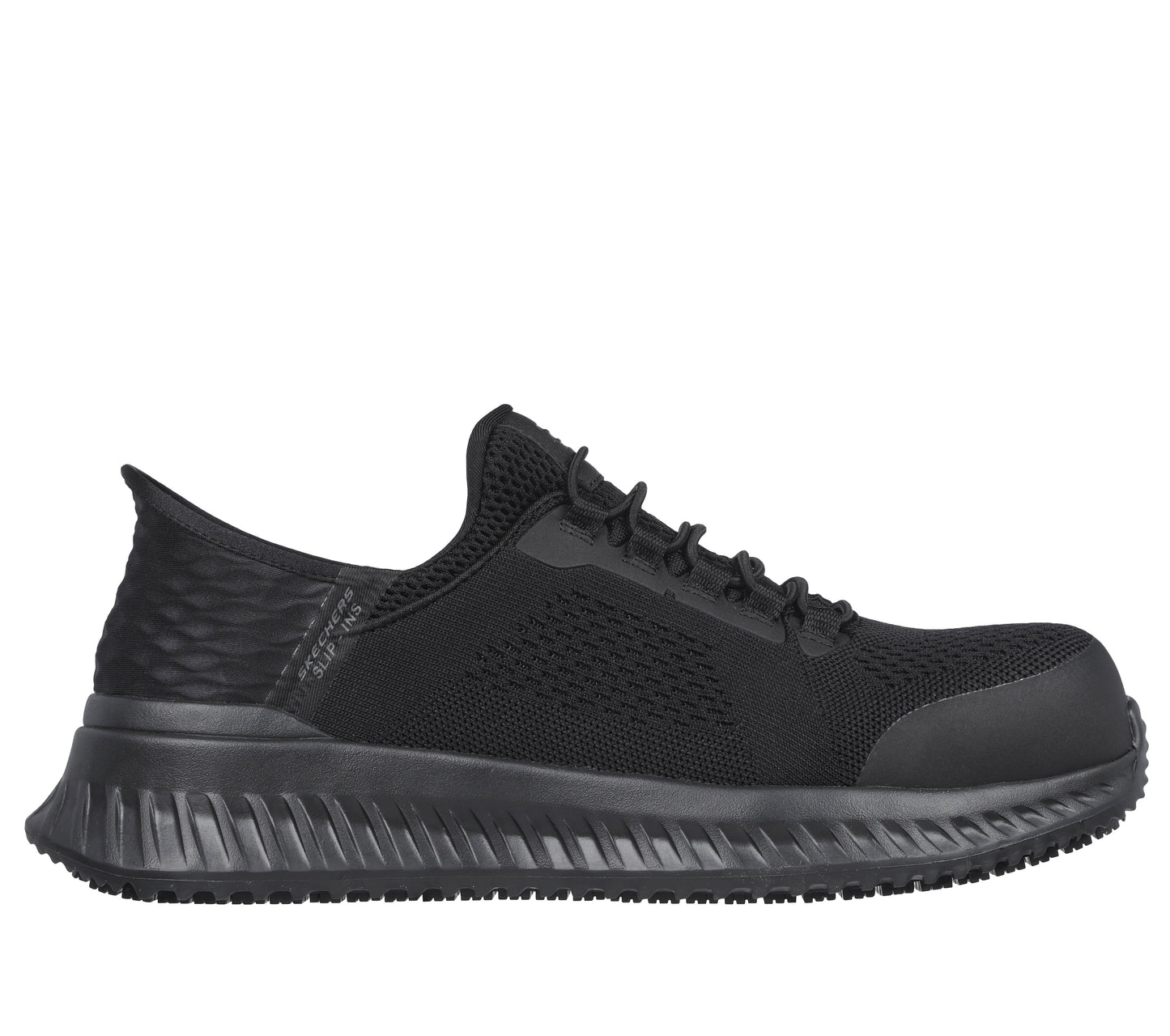 SKECHERS MEN'S SLIP-INS WORK: TILIDO - FLETCHI - BLACK