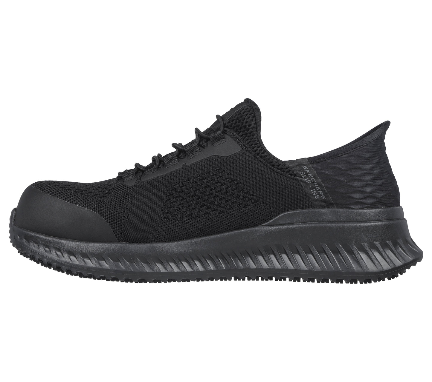 SKECHERS MEN'S SLIP-INS WORK: TILIDO - FLETCHI - BLACK