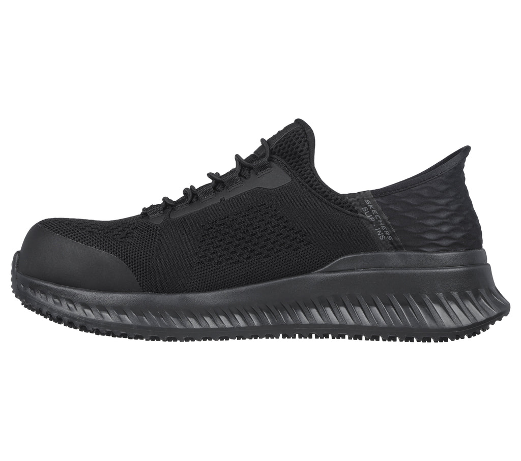 SKECHERS MEN'S SLIP-INS WORK: TILIDO - FLETCHI - BLACK