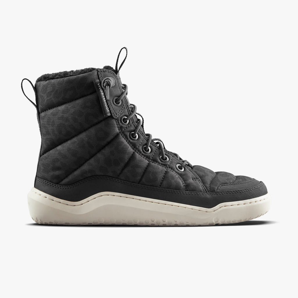 Gobi Hiber Womens Black Leopard
