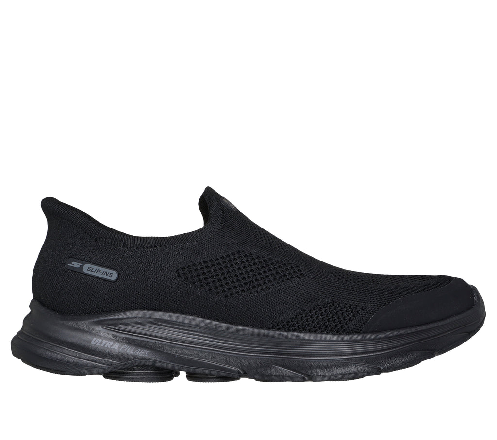 SKECHER MENS GO WALK 8 - BLACK/BLACK