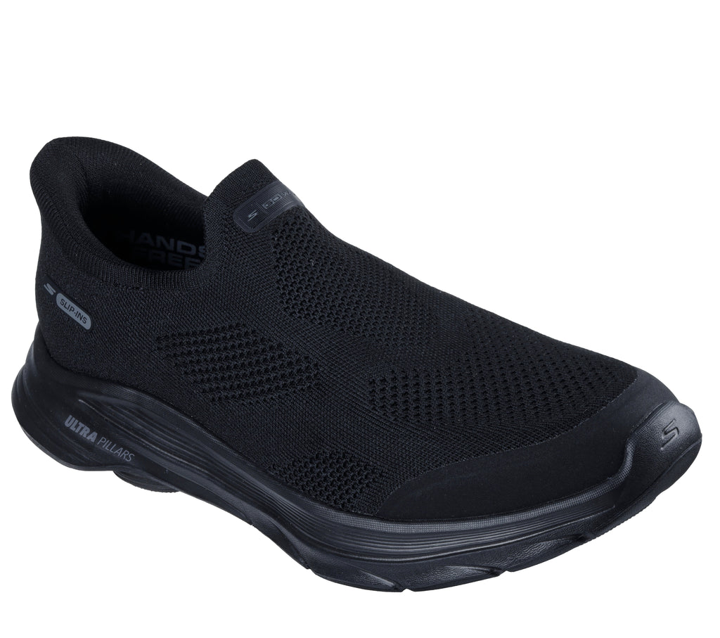 SKECHER MENS GO WALK 8 - BLACK/BLACK