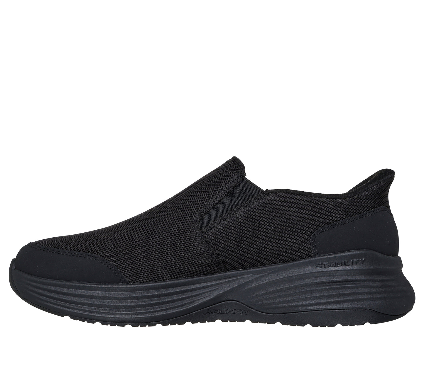 Skechers Men's Go Walk Stability 2.0 Walking Shoes – Black/Black