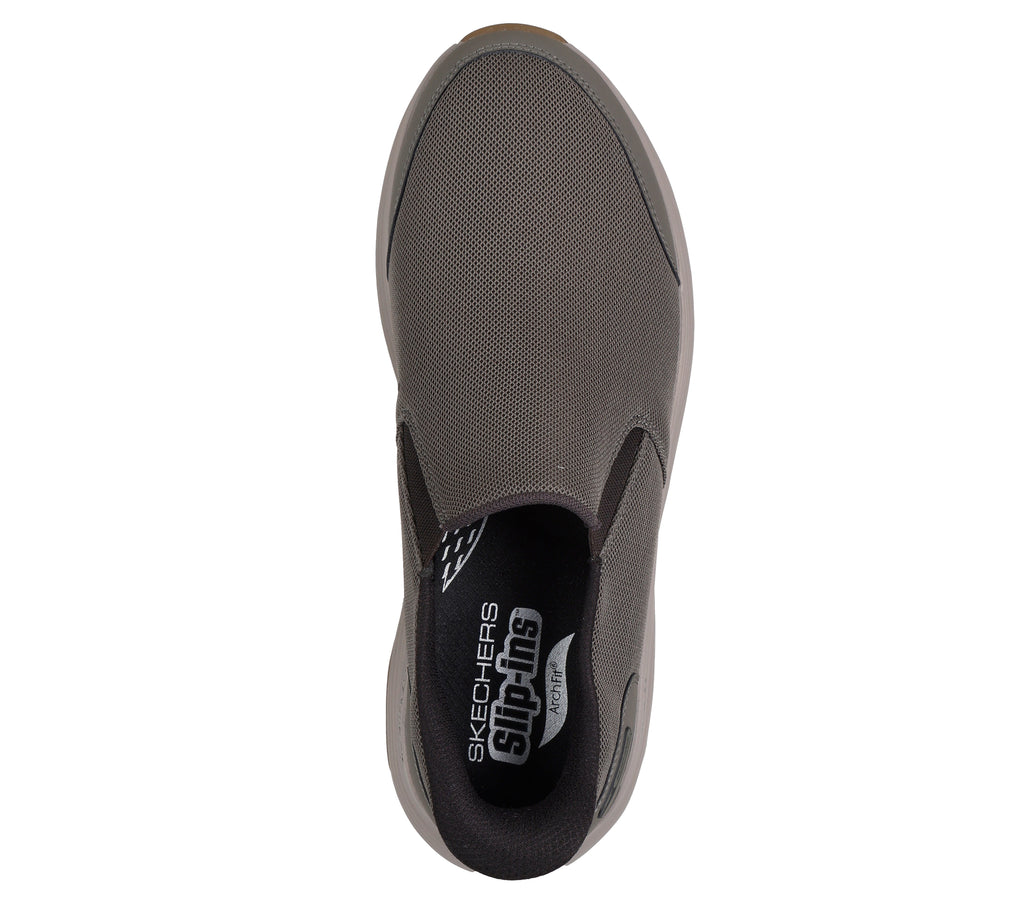 SKECHERS MENS  GO WALK STABILITY 2.0 - DARK TAUPE
