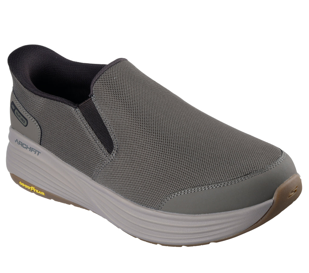 SKECHERS MENS  GO WALK STABILITY 2.0 - DARK TAUPE