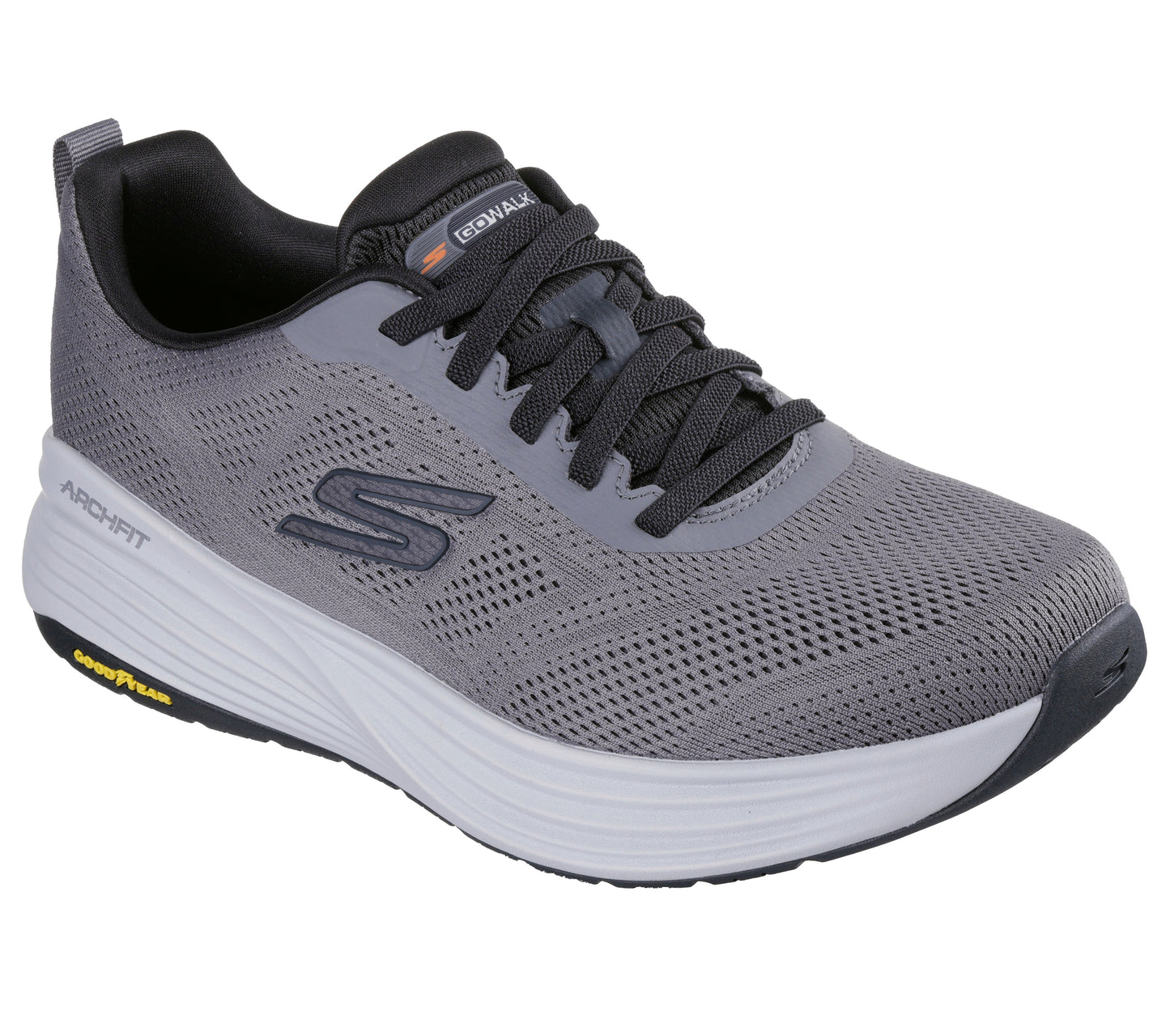 SKECHERS MEN SHOES GO WALK STABILITY 2.0  - GRAY CHARCOAL