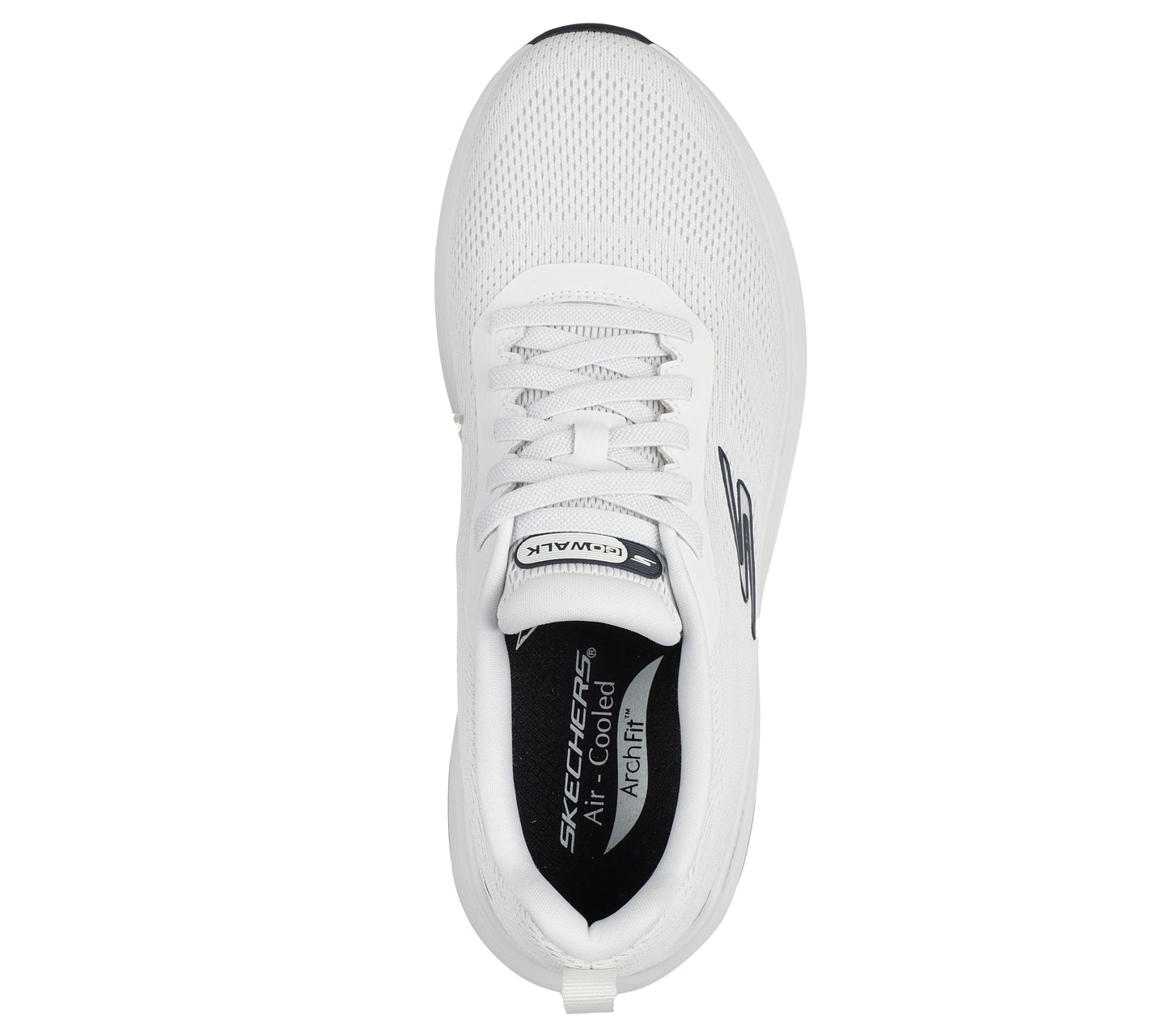 SKECHERS MEN SHOES GO WALK STABILITY 2.0-WHITE/BLACK