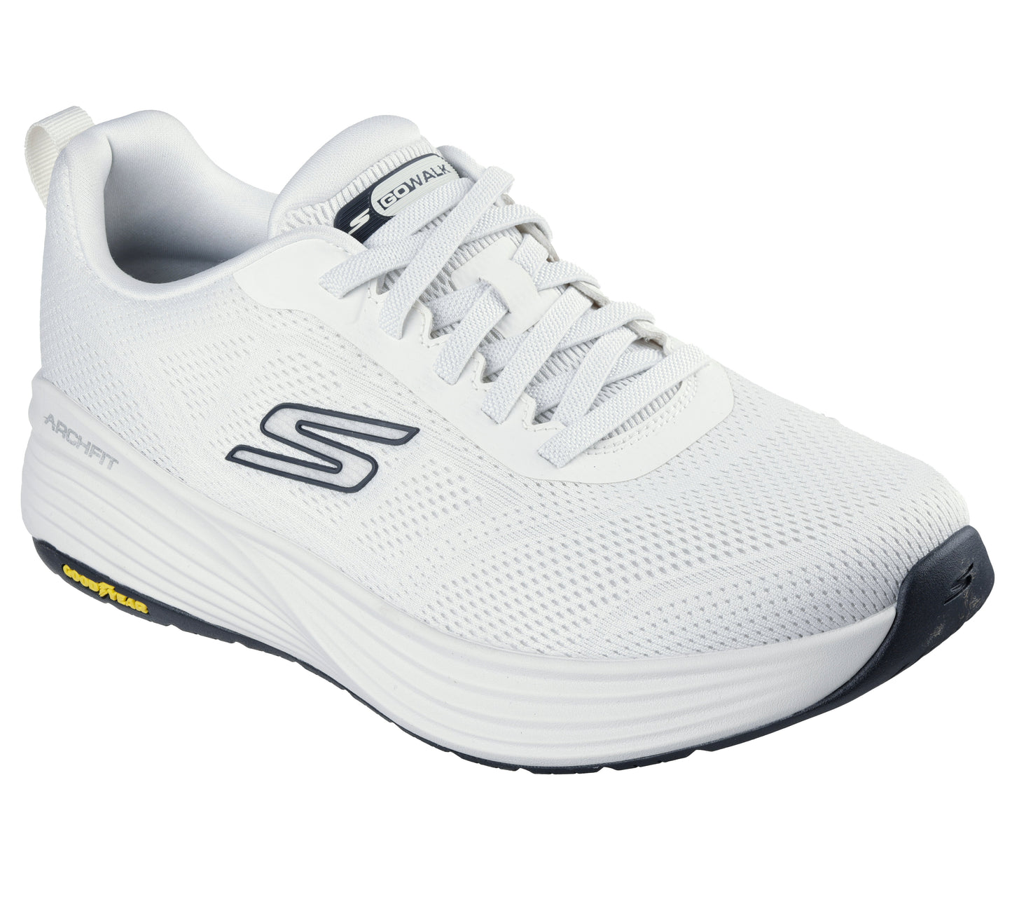 SKECHERS MEN SHOES GO WALK STABILITY 2.0-WHITE/BLACK