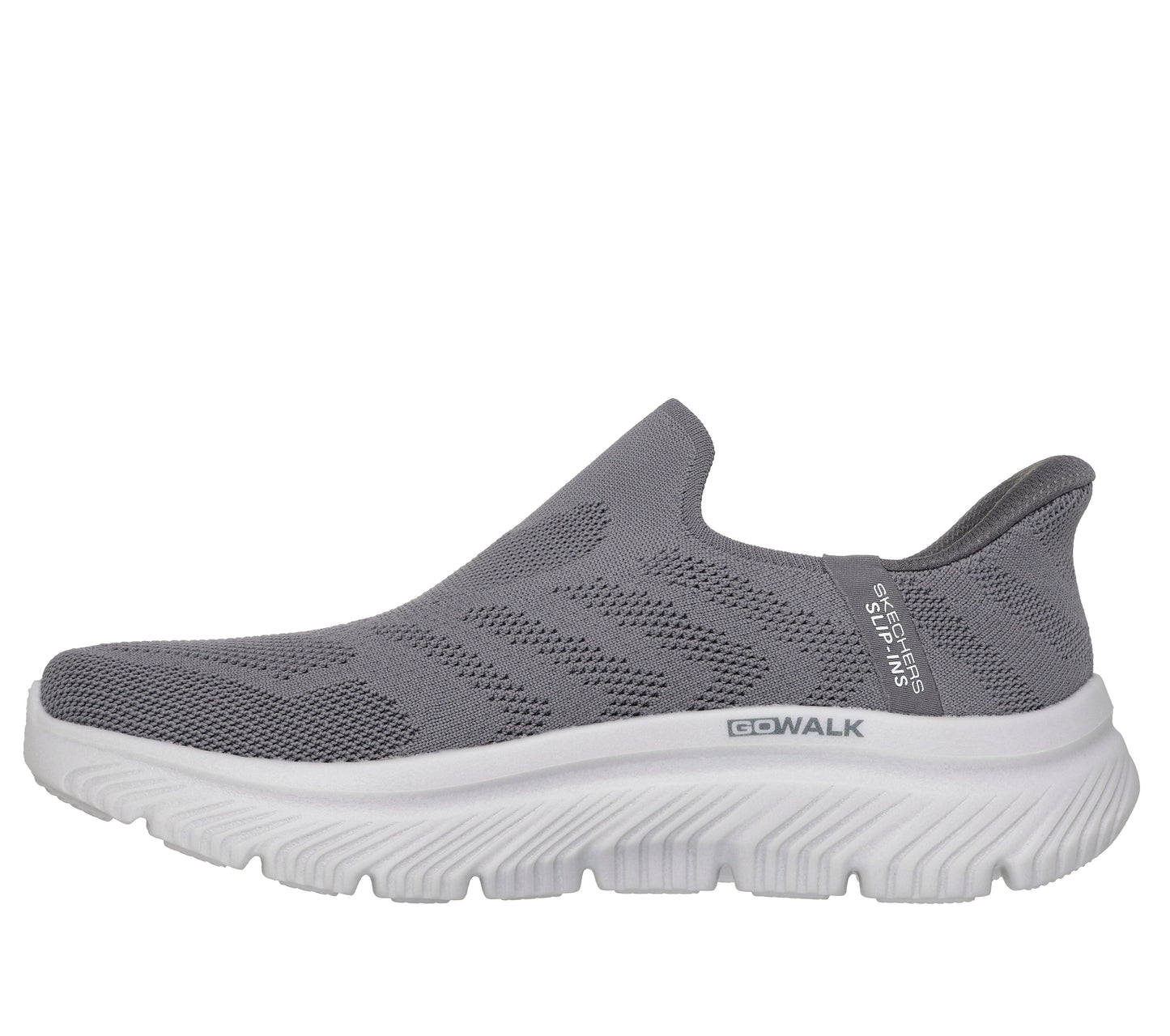 SKECHERS MENS GO WALK MAX CUSHIONING HYPER BURST - CHARCOAL