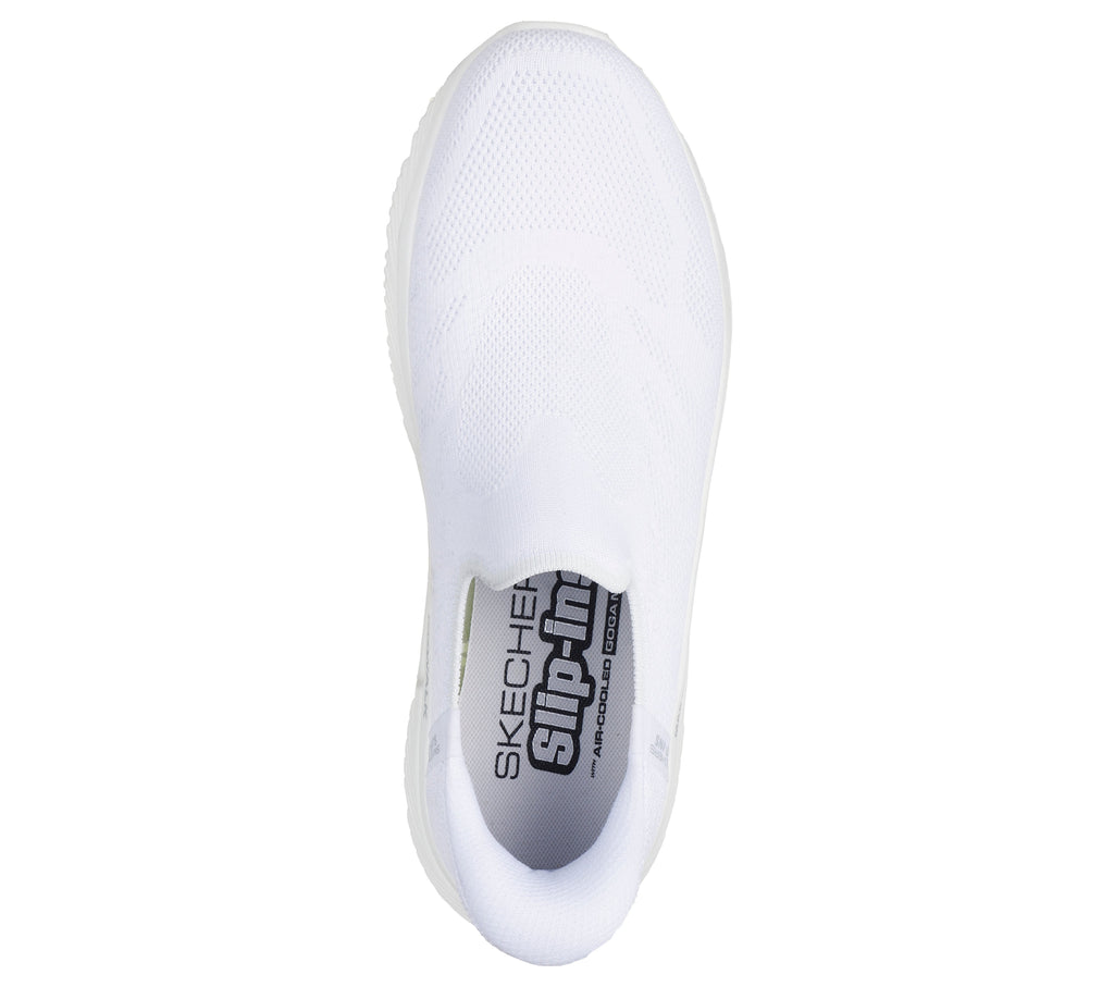 SKECHERS MENS GO WALK MAX CUSHIONING HYPER BURST - WHITE