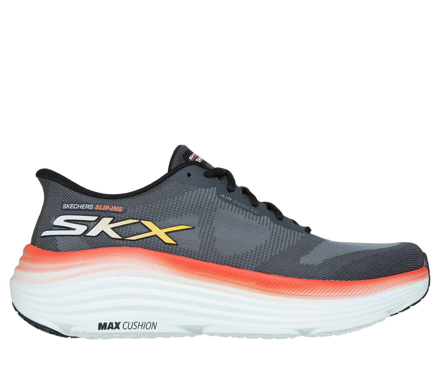 SKECHERS MENS MAX CUSHIONING ENDEAVOUR - CHARCOAL MULTI