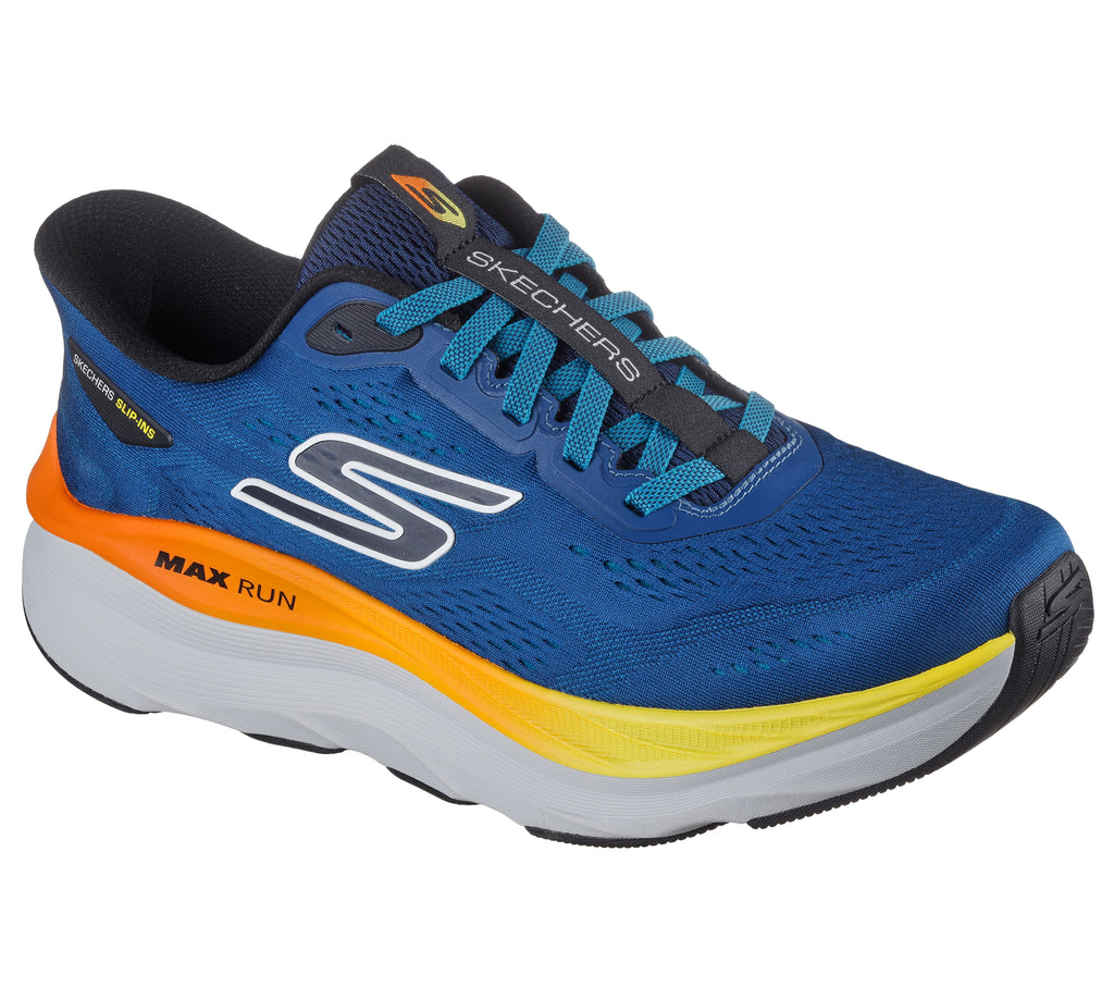 SKECHERS MENS MAX RUN PERFORMANCE - NAVY MINT 