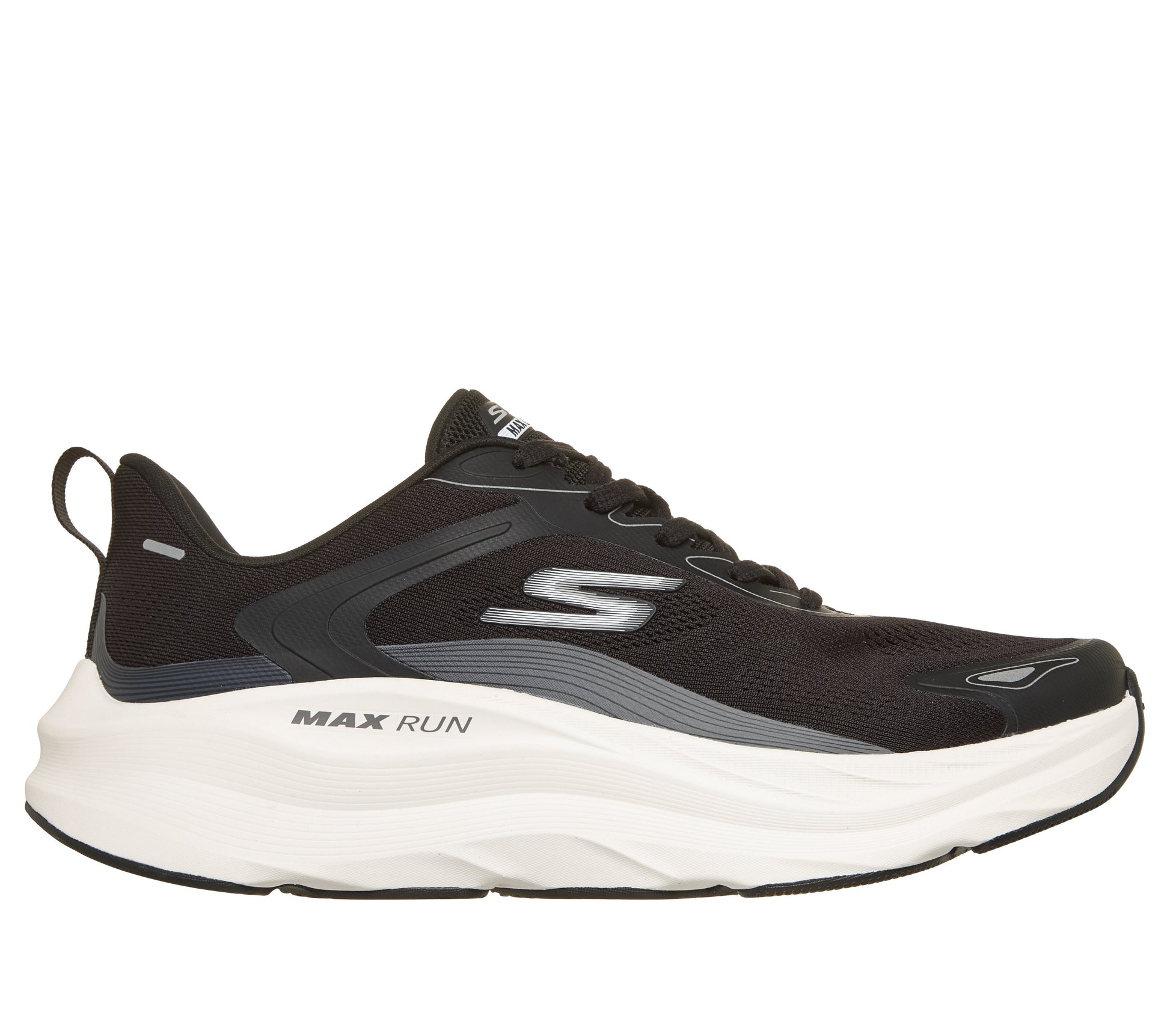 SKECHERS MENS MAX RUN PERFORMANCE	- BLACK/WHITE - Sole Therapy
