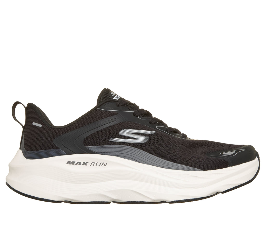 SKECHERS MENS MAX RUN PERFORMANCE	- BLACK/WHITE