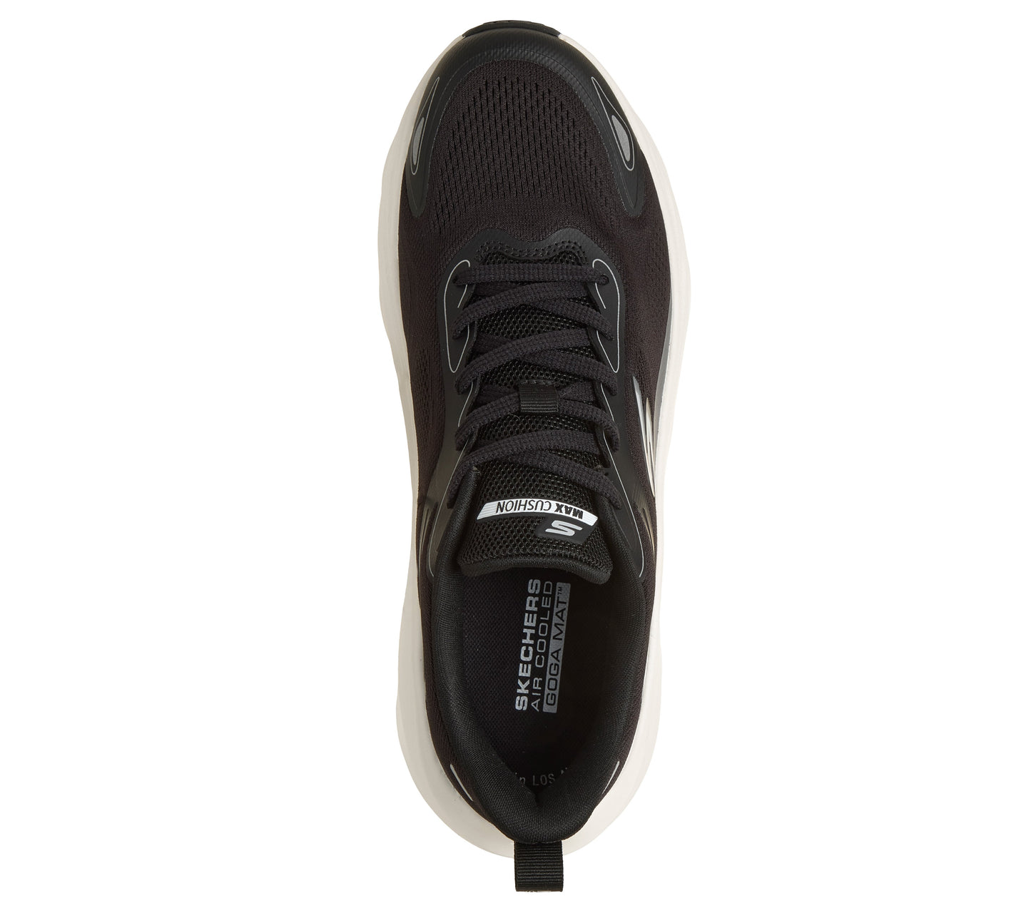 SKECHERS MENS MAX RUN PERFORMANCE	- BLACK/WHITE - Sole Therapy