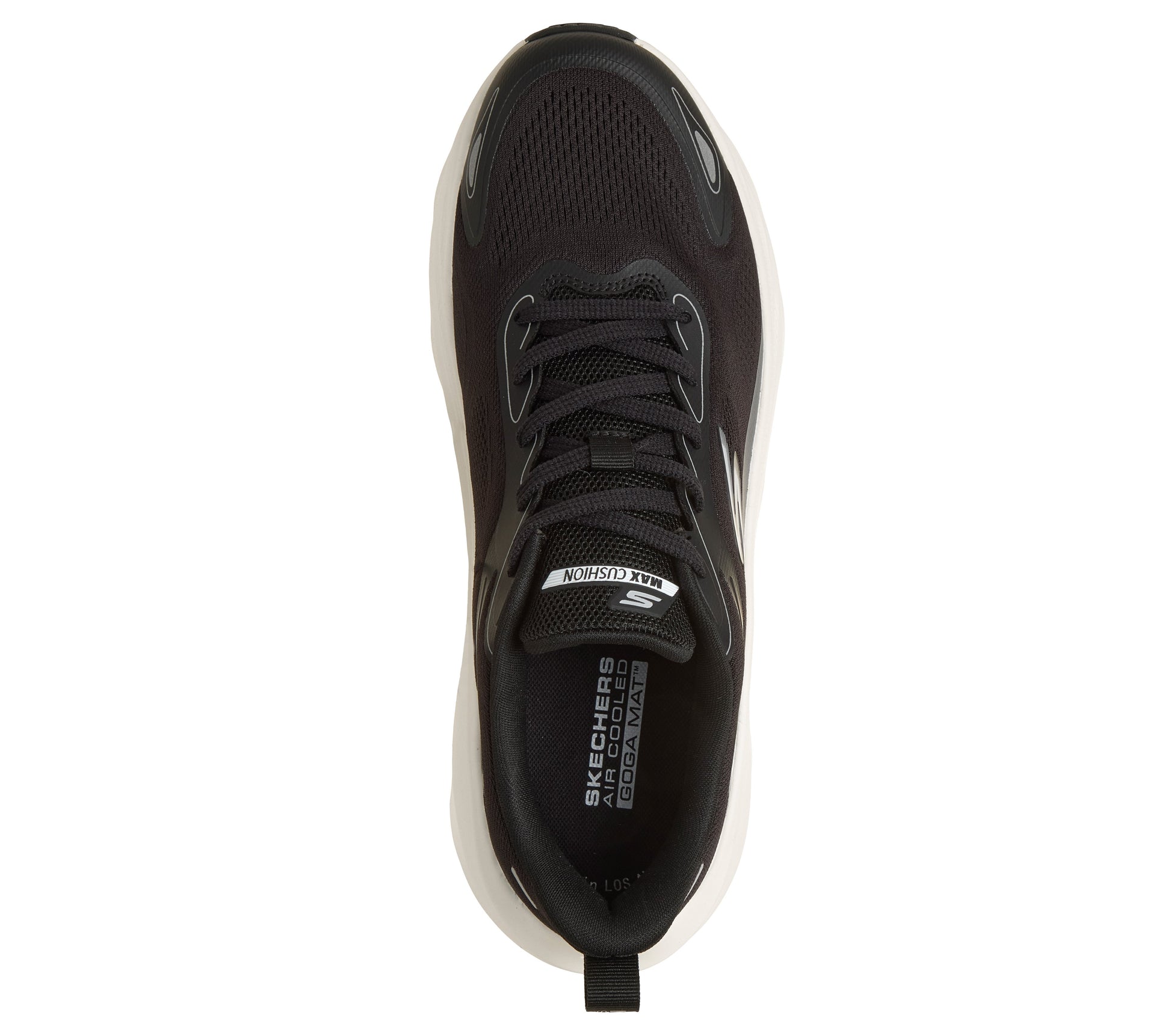 SKECHERS MENS MAX RUN PERFORMANCE	- BLACK/WHITE - Sole Therapy