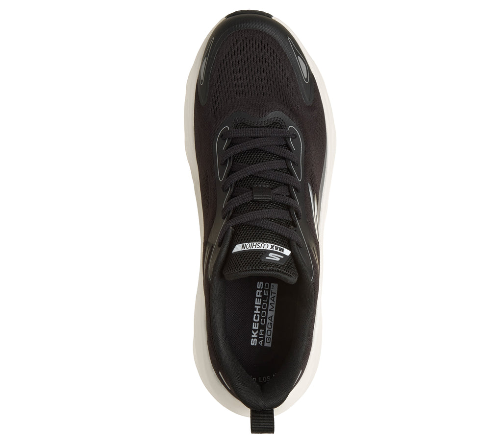 SKECHERS MENS MAX RUN PERFORMANCE	- BLACK/WHITE