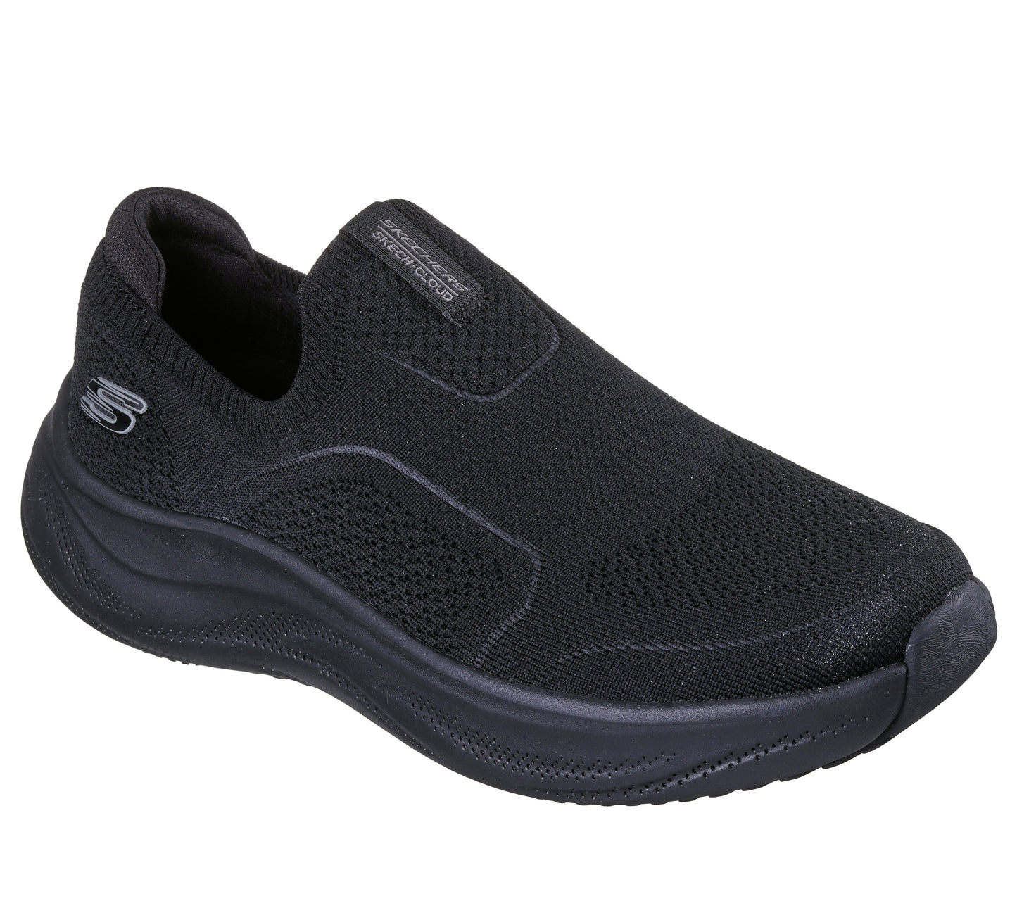 SKECHERS MENS SKECH CLOUD  - BLACK BLACK