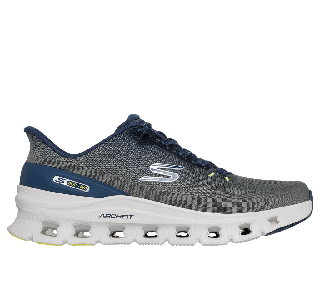 SKECHERS MEN'S HANDS FREE SLIP-INS: ARCH FIT GLIDE-STEP PRO - OLIVE/MINT