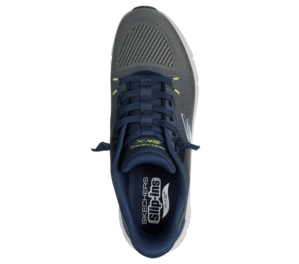 SKECHERS MEN'S HANDS FREE SLIP-INS: ARCH FIT GLIDE-STEP PRO - OLIVE/MINT