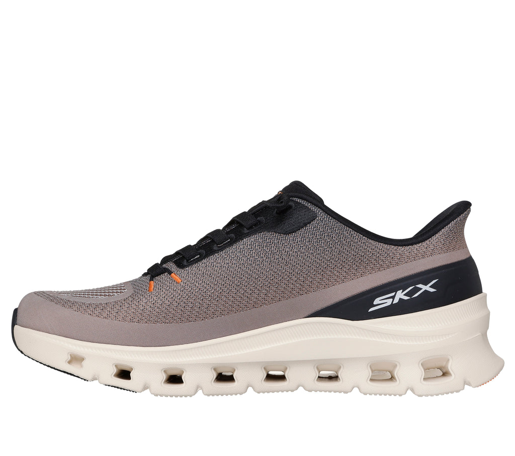 SKECHERS MENS ARCH FIT GLIDE-STEP PRO - TAUPE BLACK