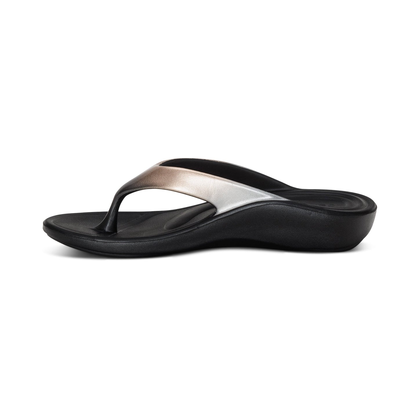 Aetrex Maui Orthotic Women's Flip-Flops Metallic Ombre