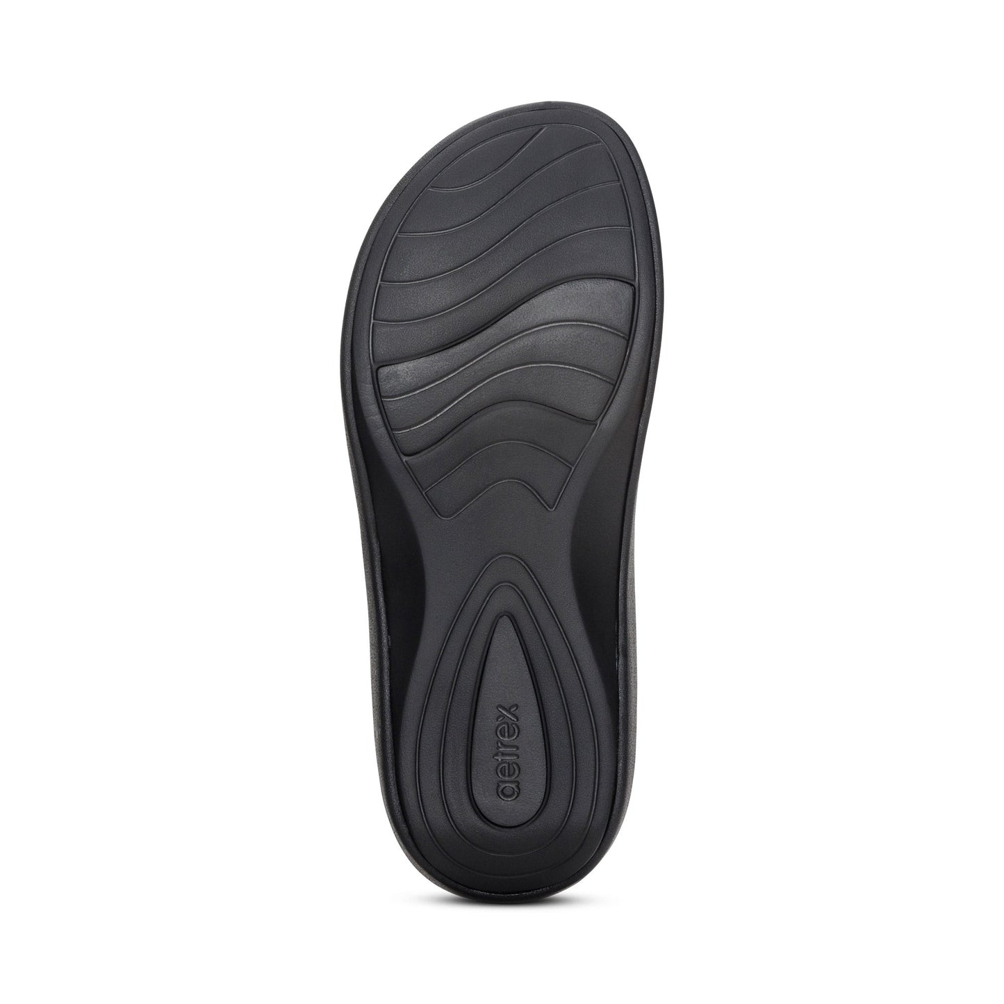 Aetrex Maui Orthotic Women's Flip-Flops Metallic Ombre