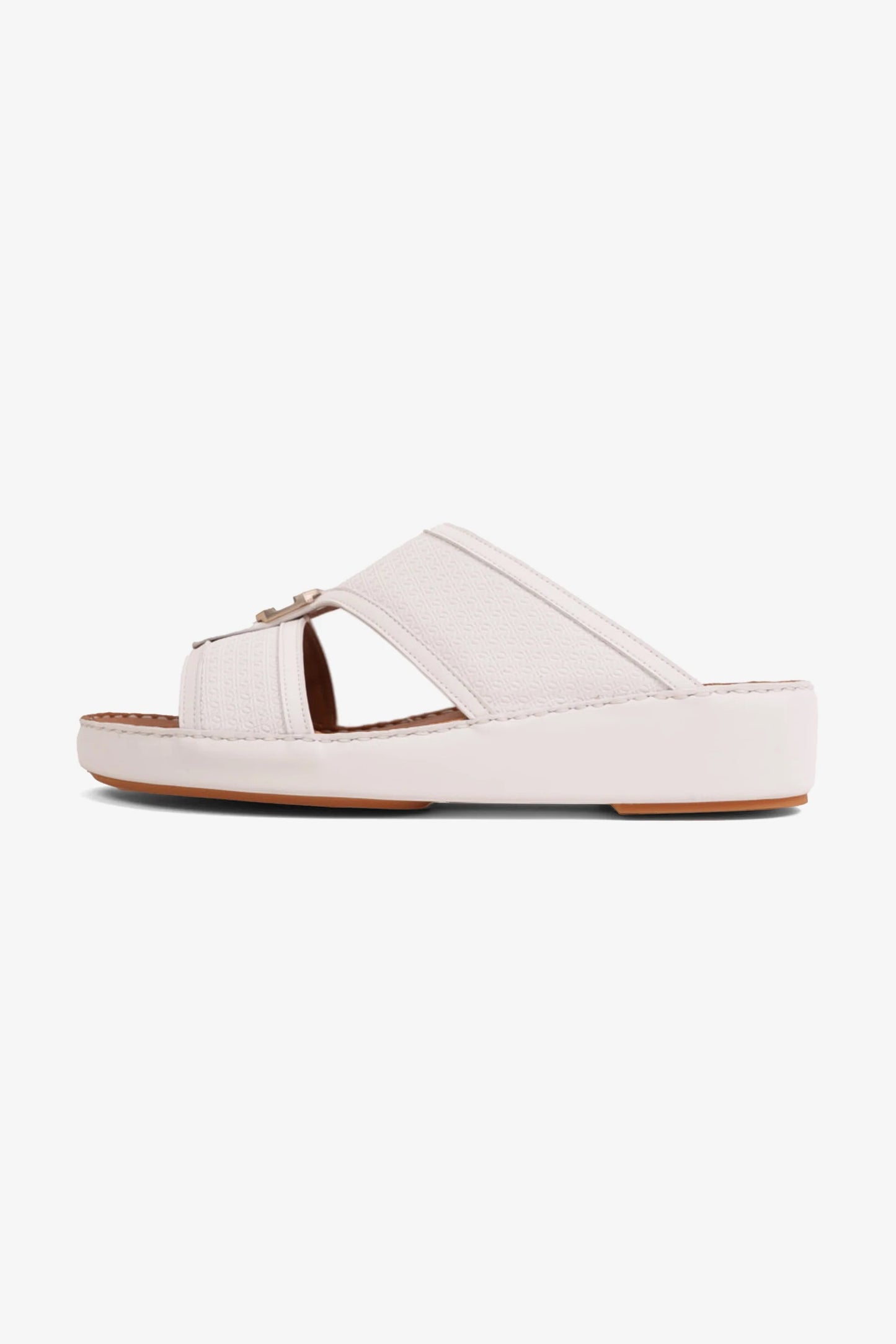 Cavalier Uomo Men's Premium Arabic Sandals White MSDCV1119