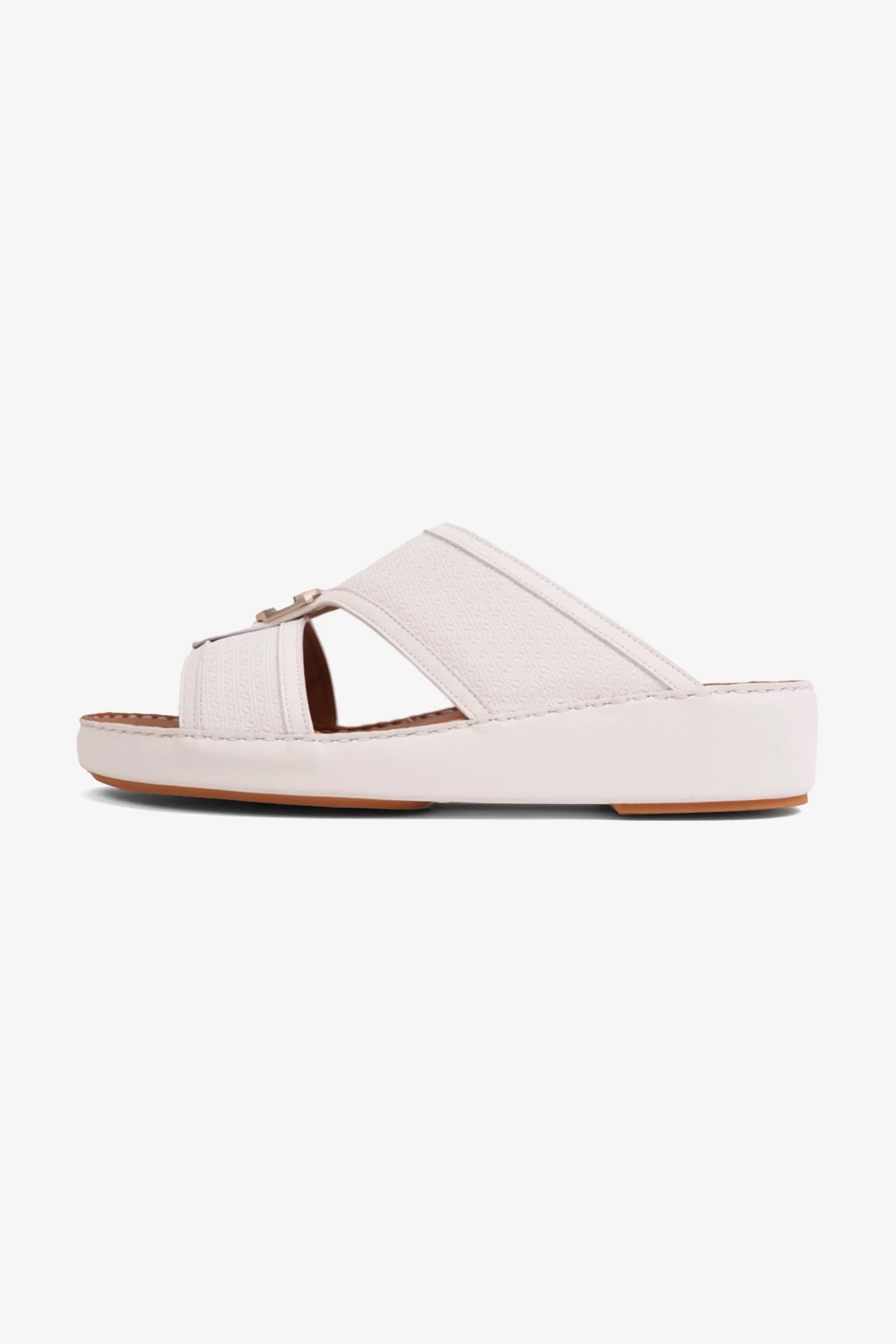 Cavalier Uomo Men's Premium Arabic Sandals White MSDCV1119