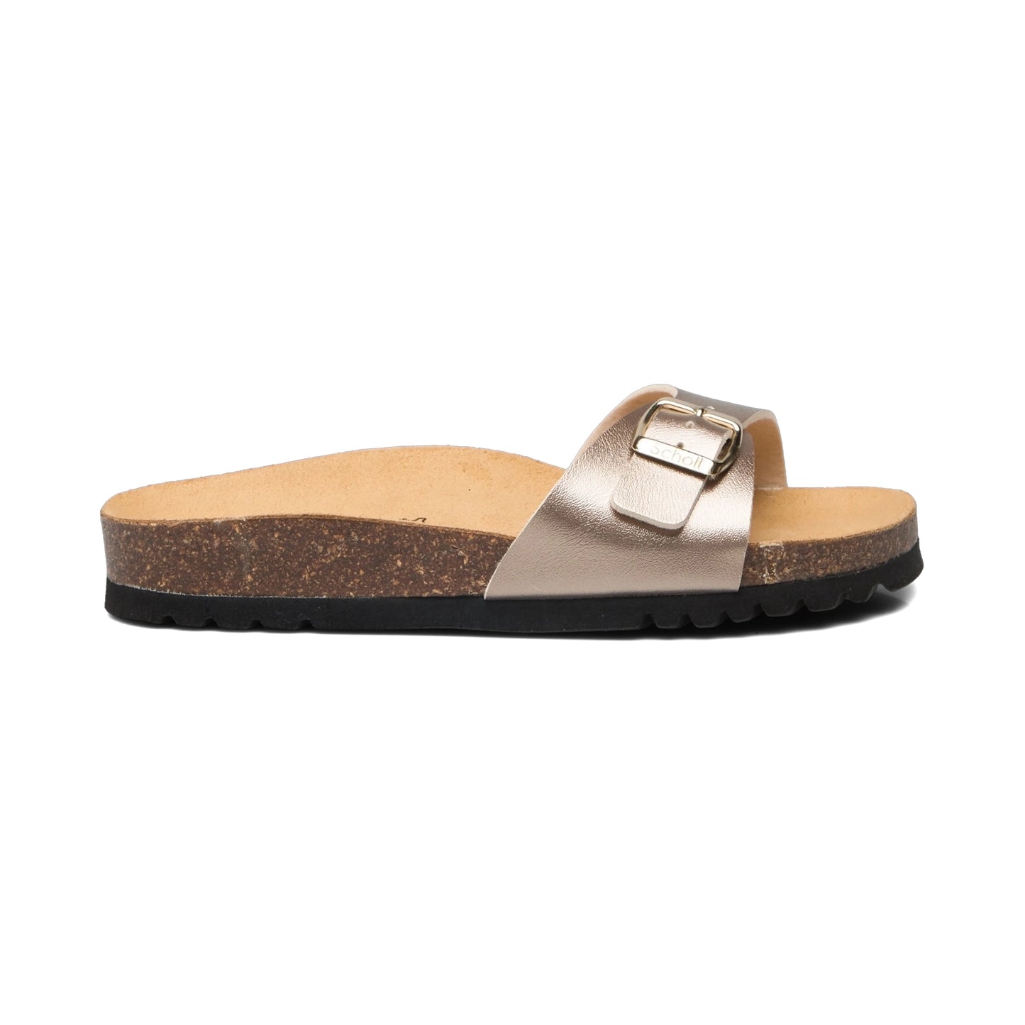 Scholl ESTELLE LAMINATED Flat Sandals TAUPE