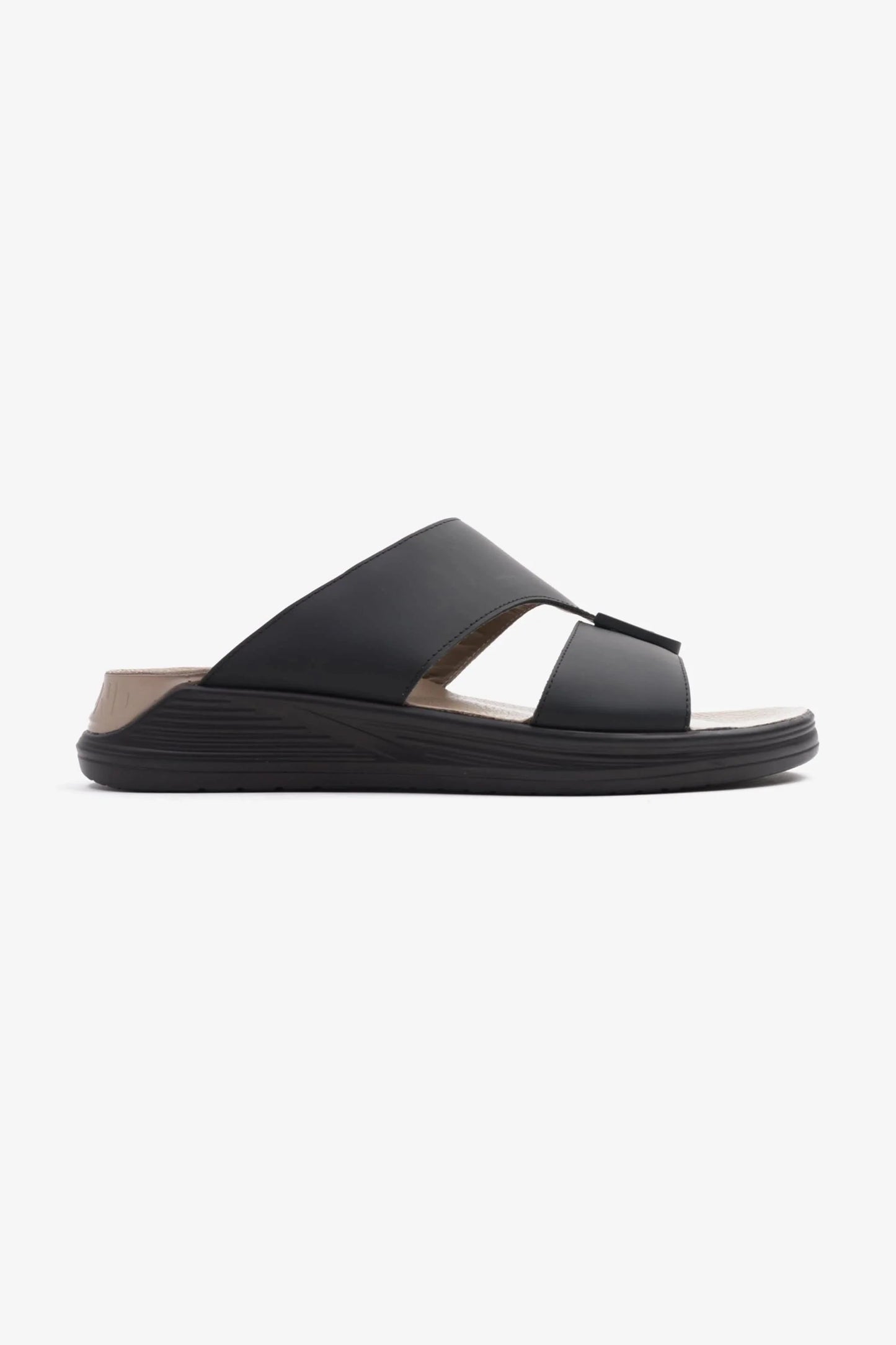 Cavalier Uomo Men's Classic Arabic Sandals Black MSDCVSUN507
