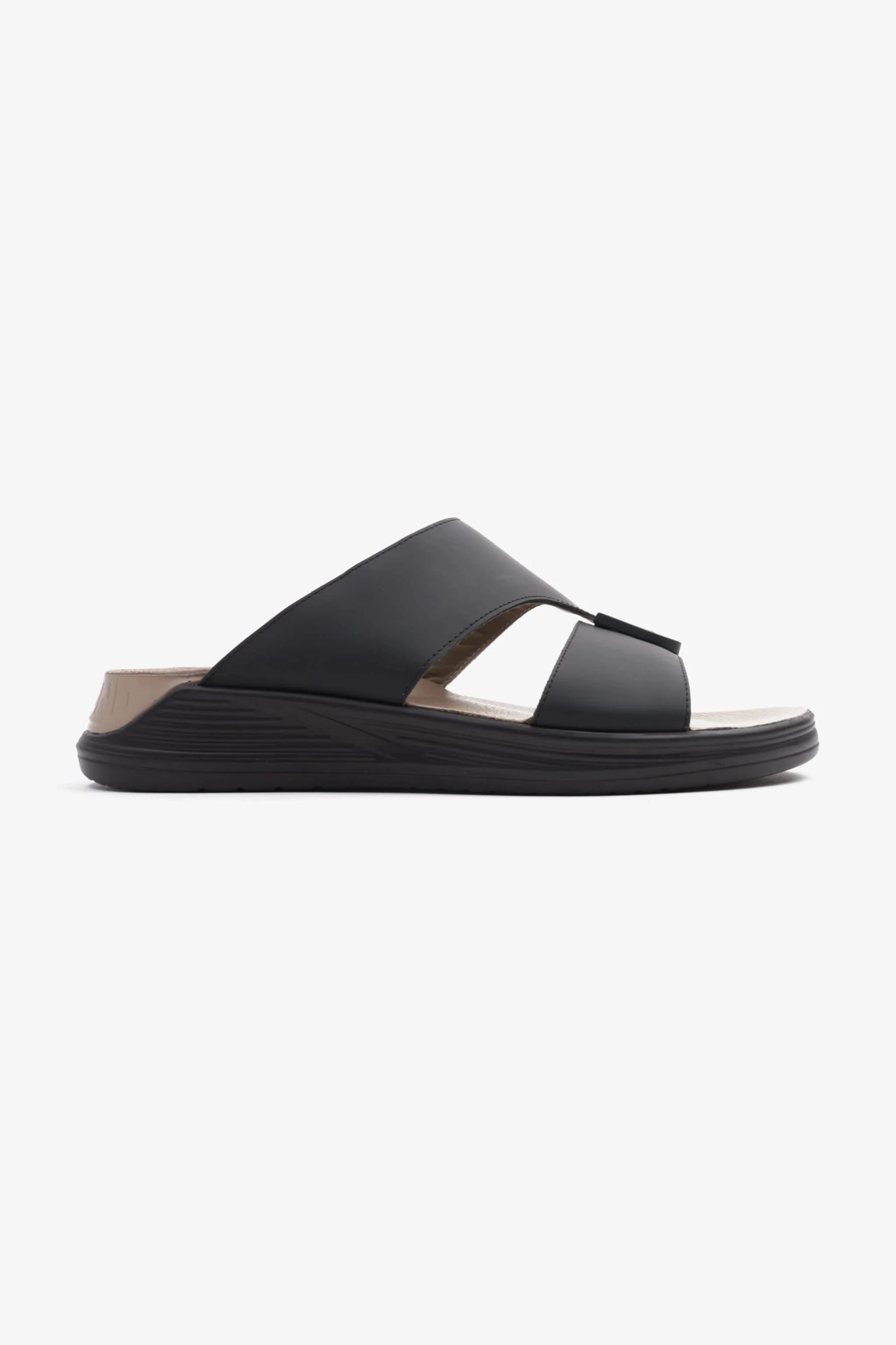 Cavalier Uomo Men's Classic Arabic Sandals Black MSDCVSUN507
