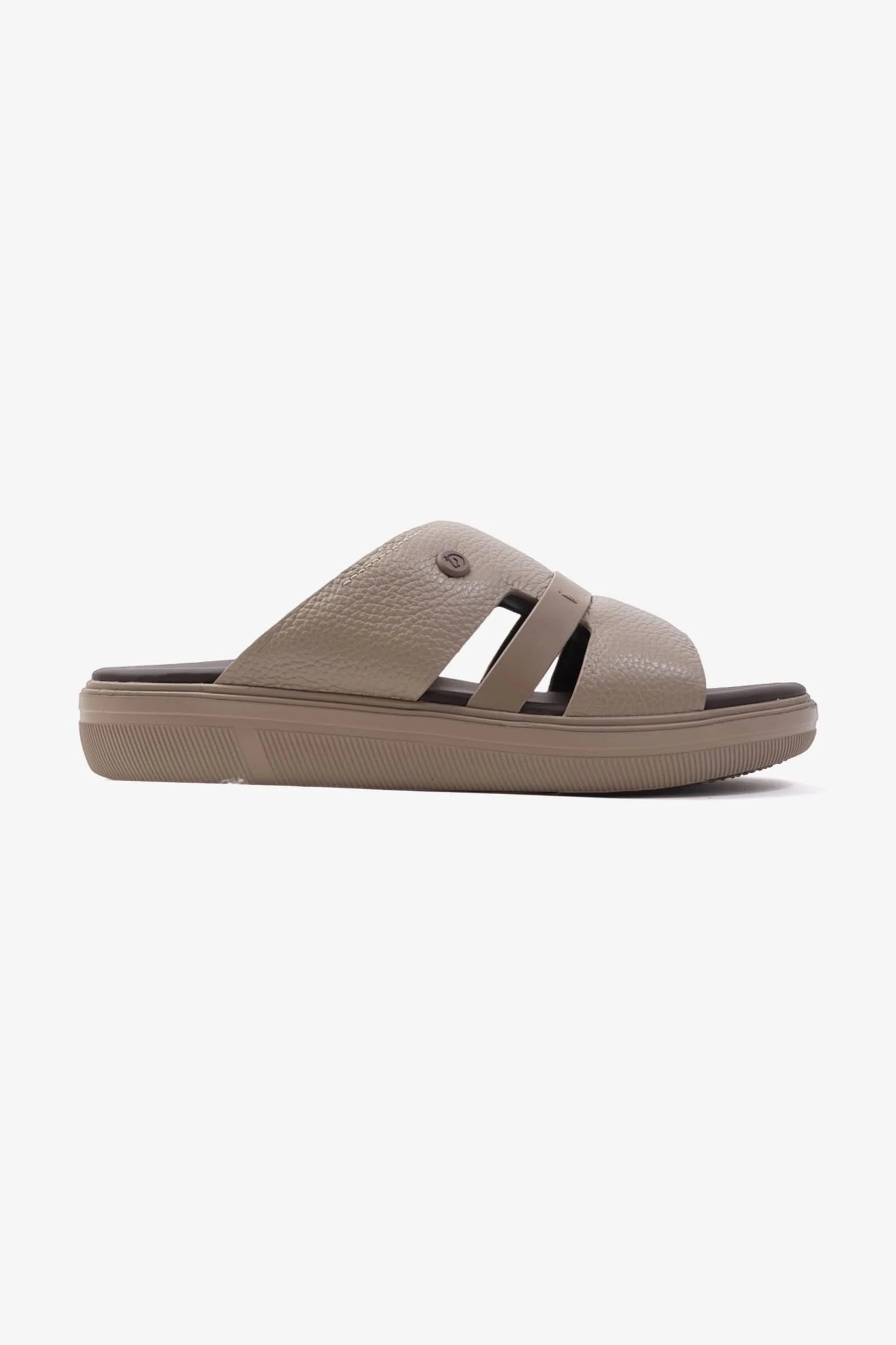 Cavalier Uomo Men's Arabic Genuine Leather Sandals Beige MSDCVJS504