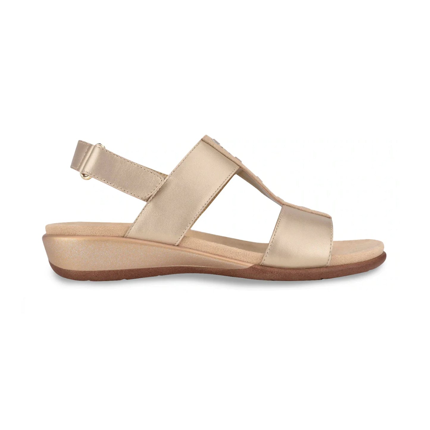 EASY SPIRIT LADIES SANDALS GOLD (LSDESSEHAZEL)