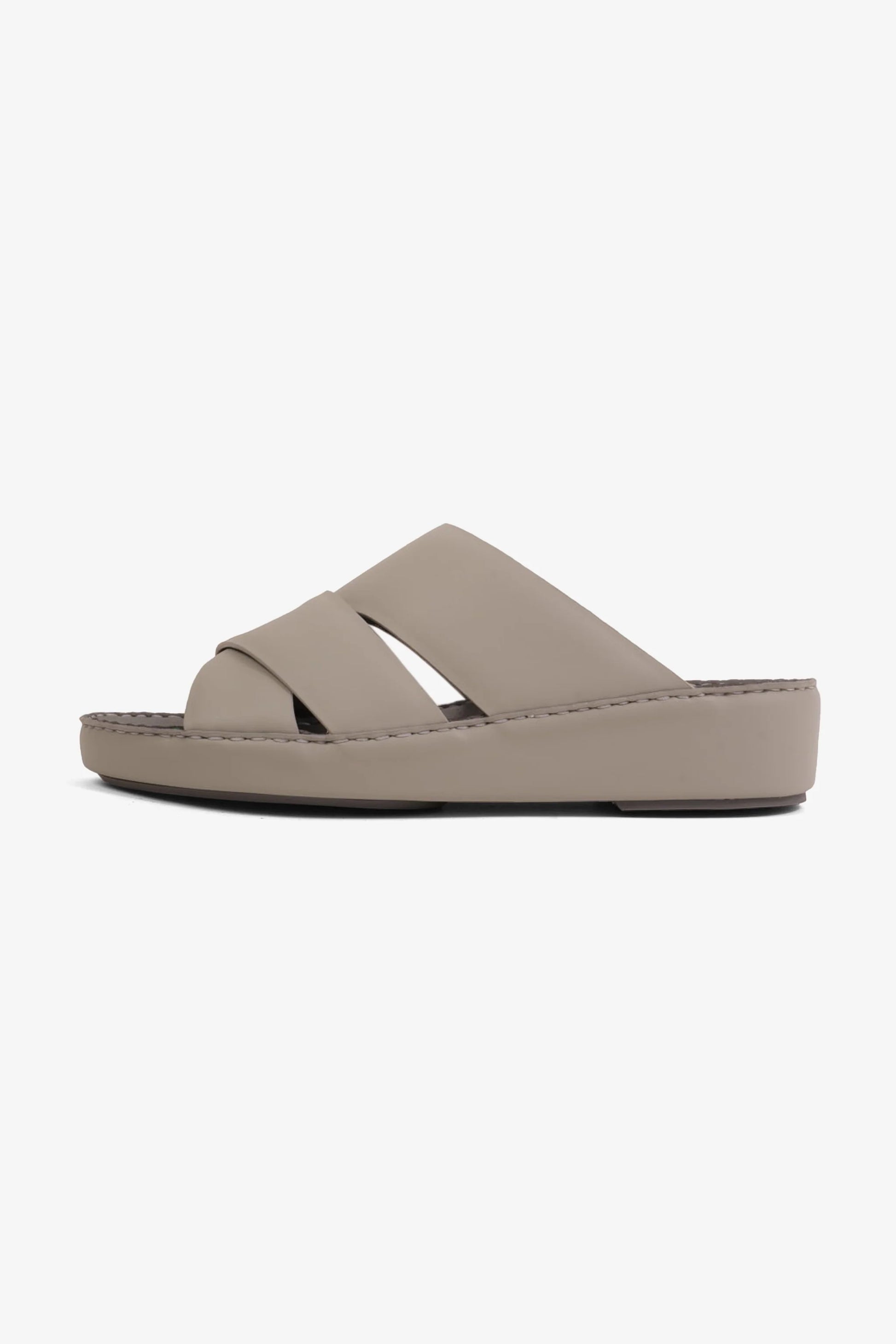 Cavalier Uomo Men's Elite Leather Arabic Sandals Light Grey MSDCV1120