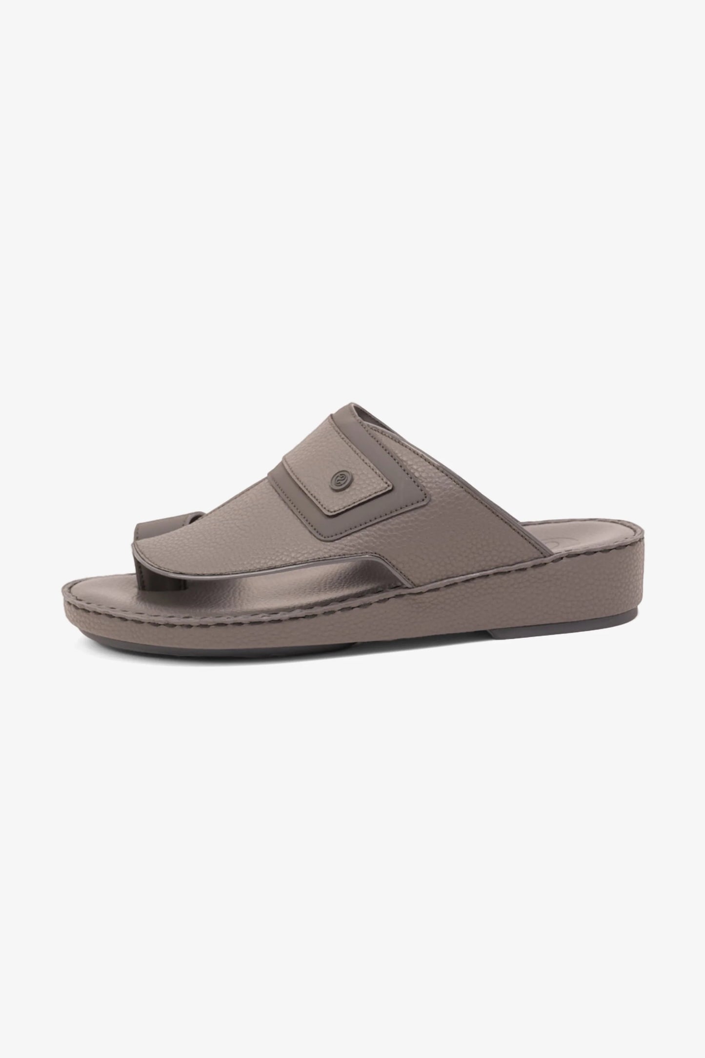 Comfort Plus Men's Textured Leather Sandals Grey MSDCP8011