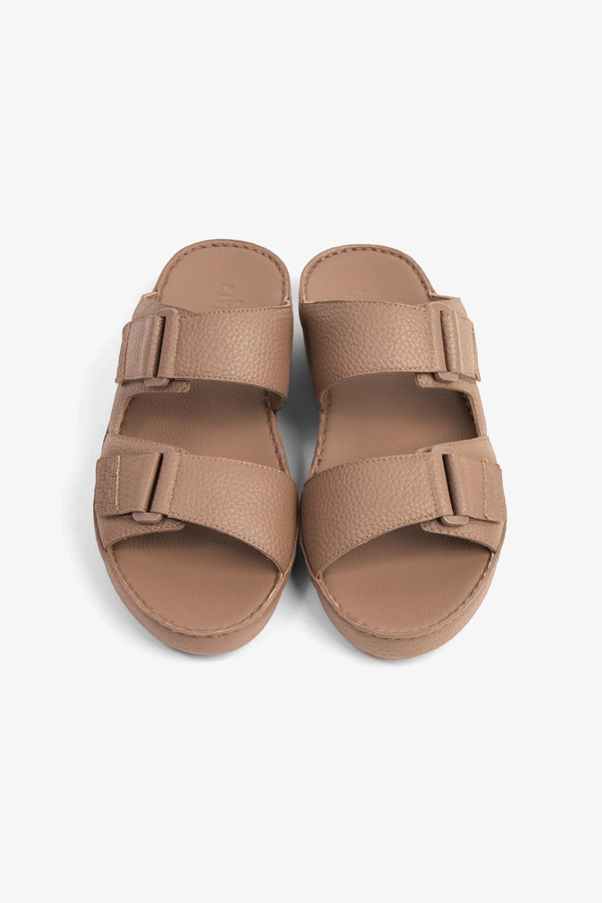 Cavalier Uomo Men's Leather Arabic Sandals Stone MSDCV1107
