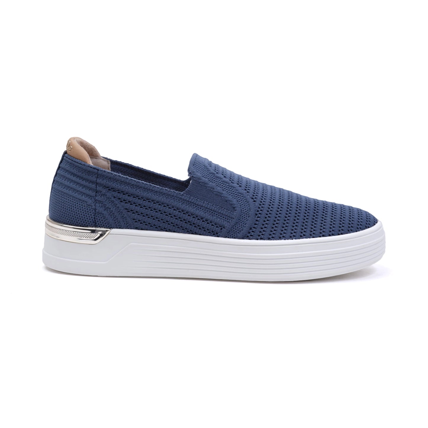 S. Oliver Women's Knitted Slip-On Sneakers Navy