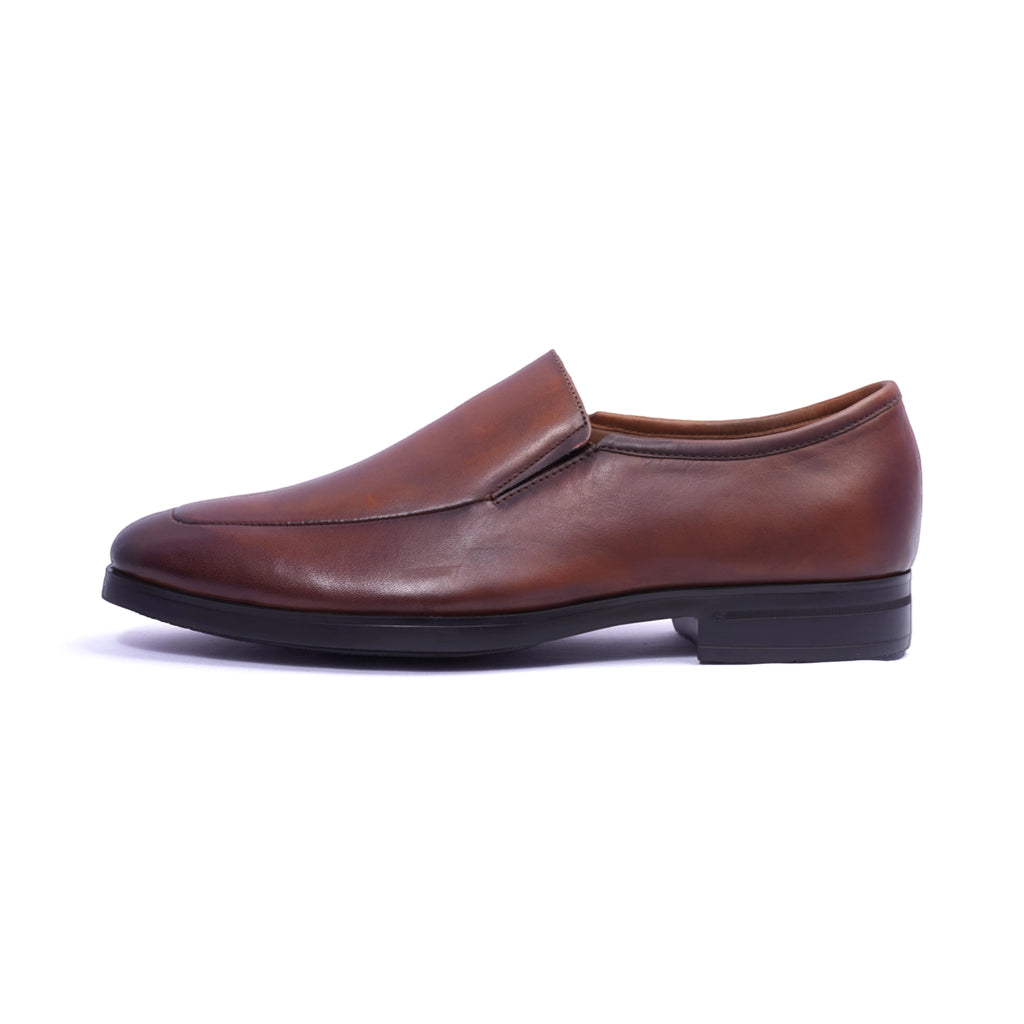 Comfort Plus Classic Leather Loafers For Men's Brown