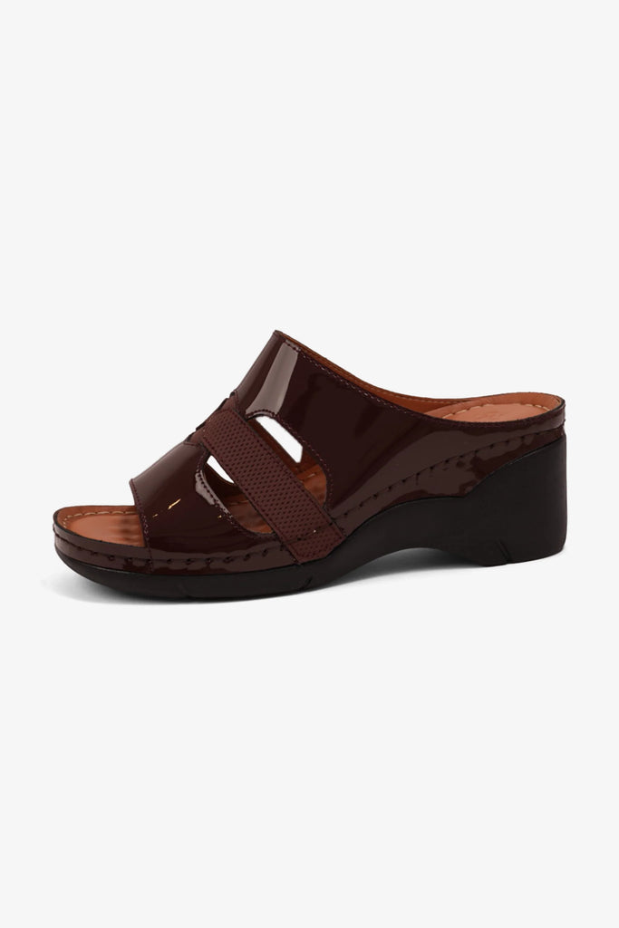 Comfort Plus Women's High Heel Arabic Sandals Maroon GG115
