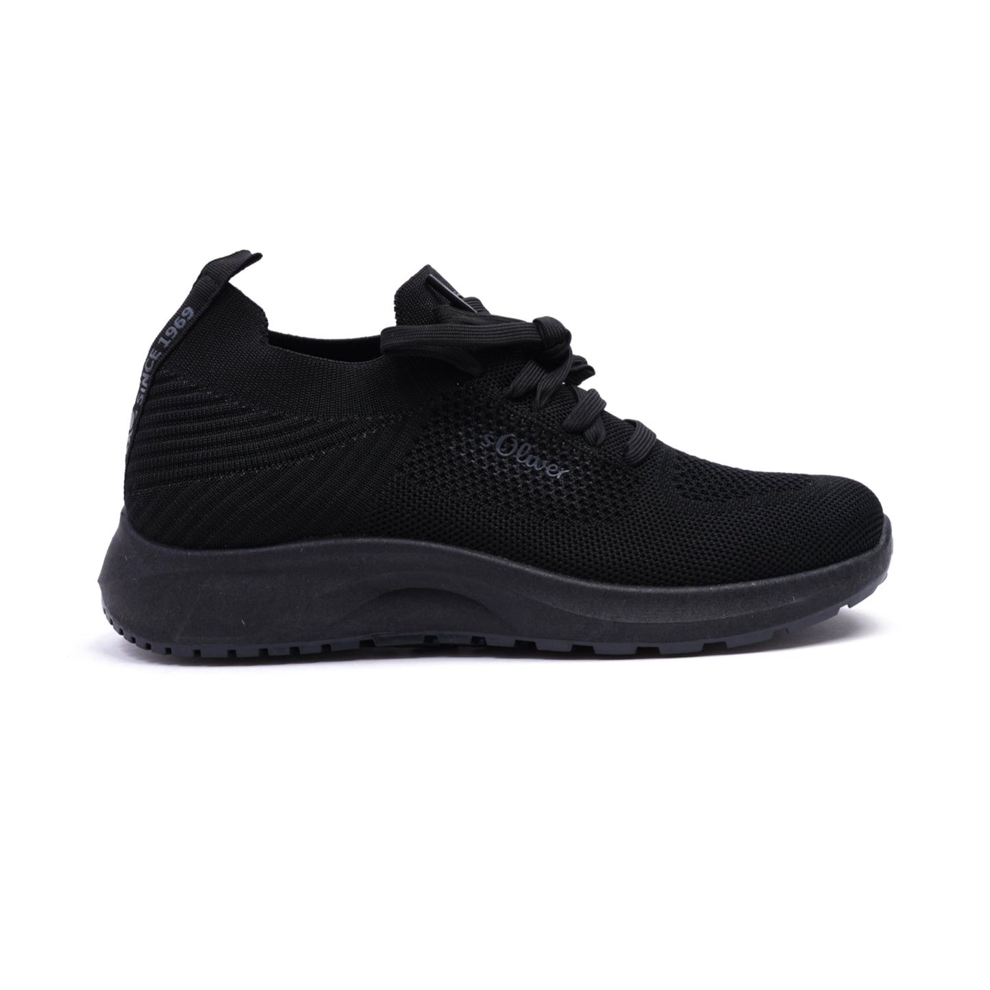 S. Oliver Comfortable Knitted Women's Sneakers Black