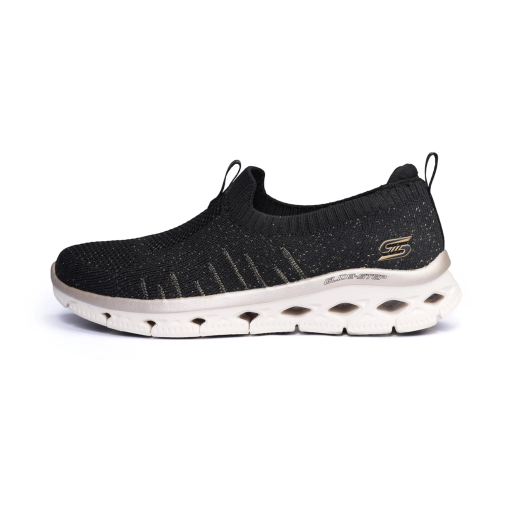 Skechers GLIDE-STEP FLEX - Casual Sneakers for Women Black-Gold