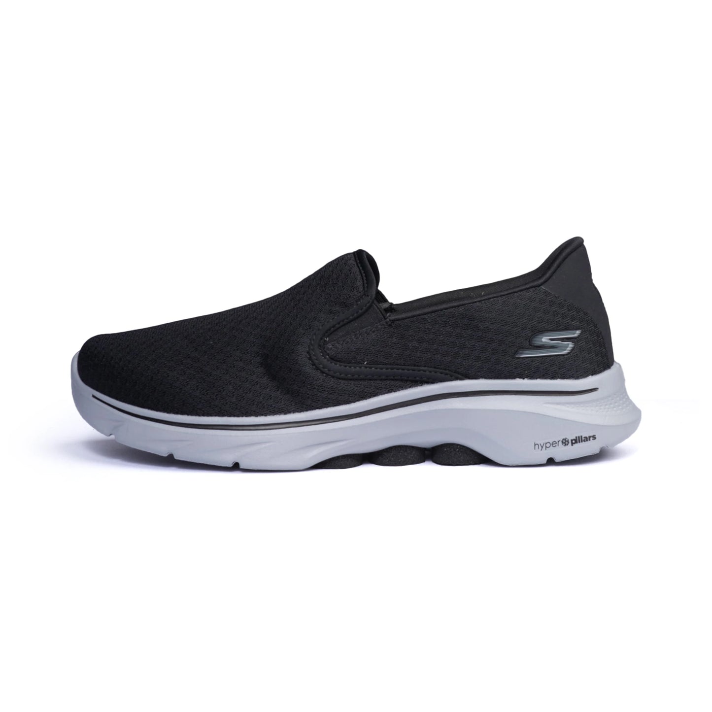 Skechers Go Walk 7 Men Memory Foam Walking Shoes Black-Grey