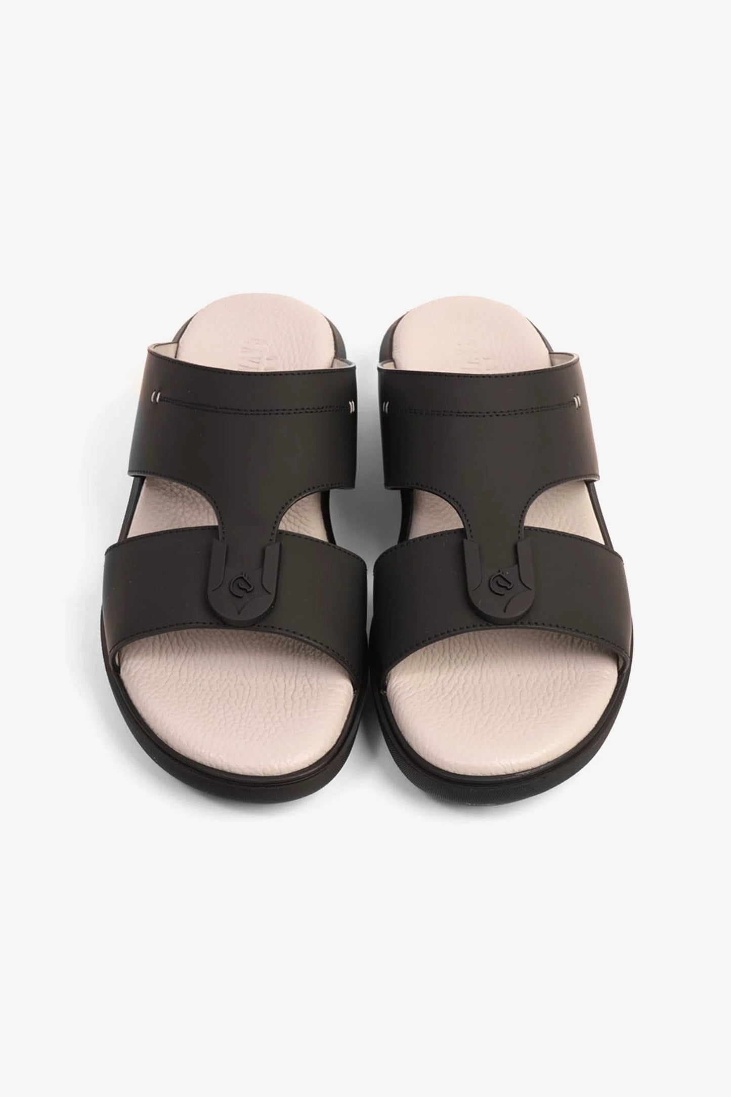 Cavalier Uomo Men's Arabic Sandals Black MSDCVALP128