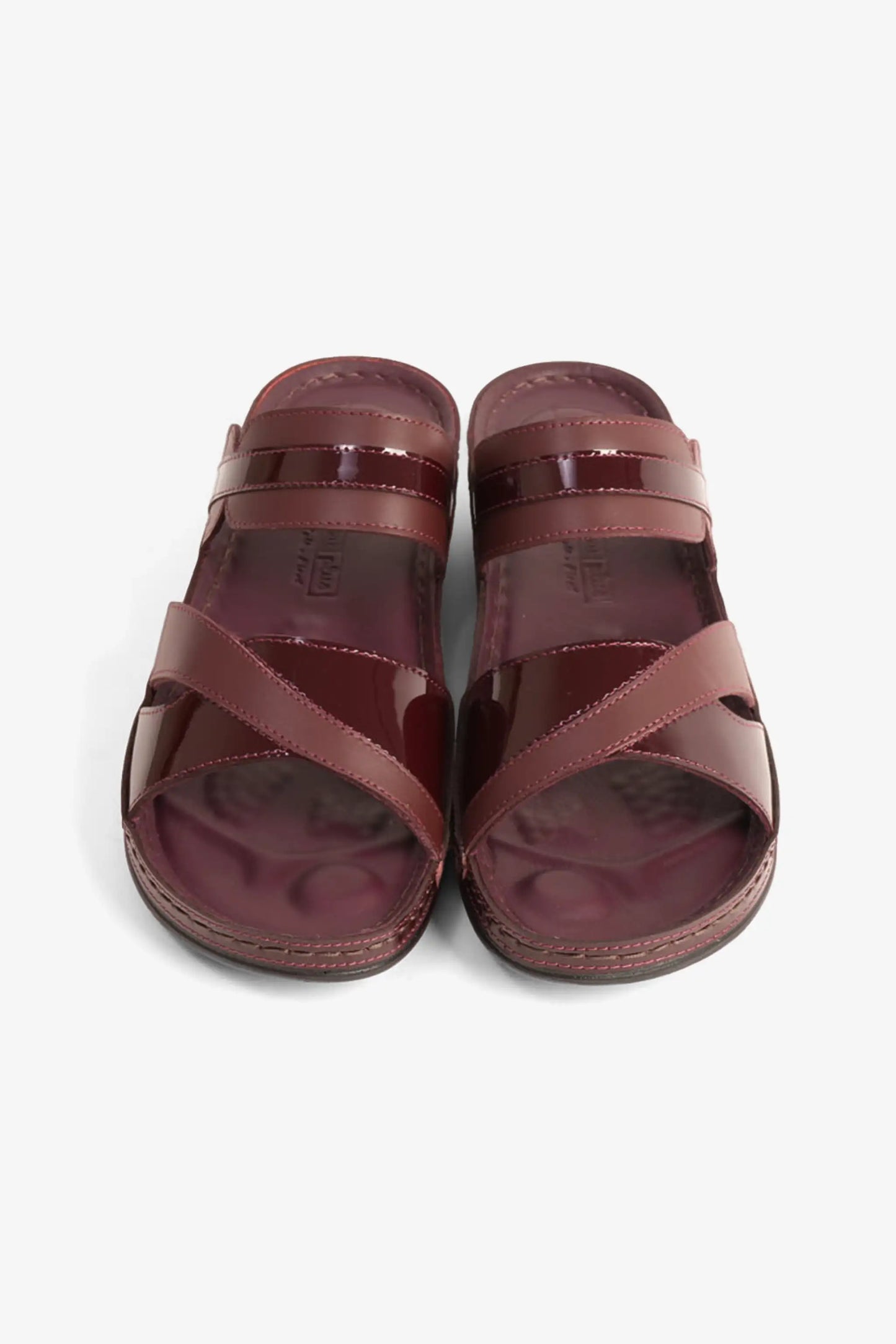Comfort Plus Women's Ultra Soft Leather Slides Cherry LSDCP416