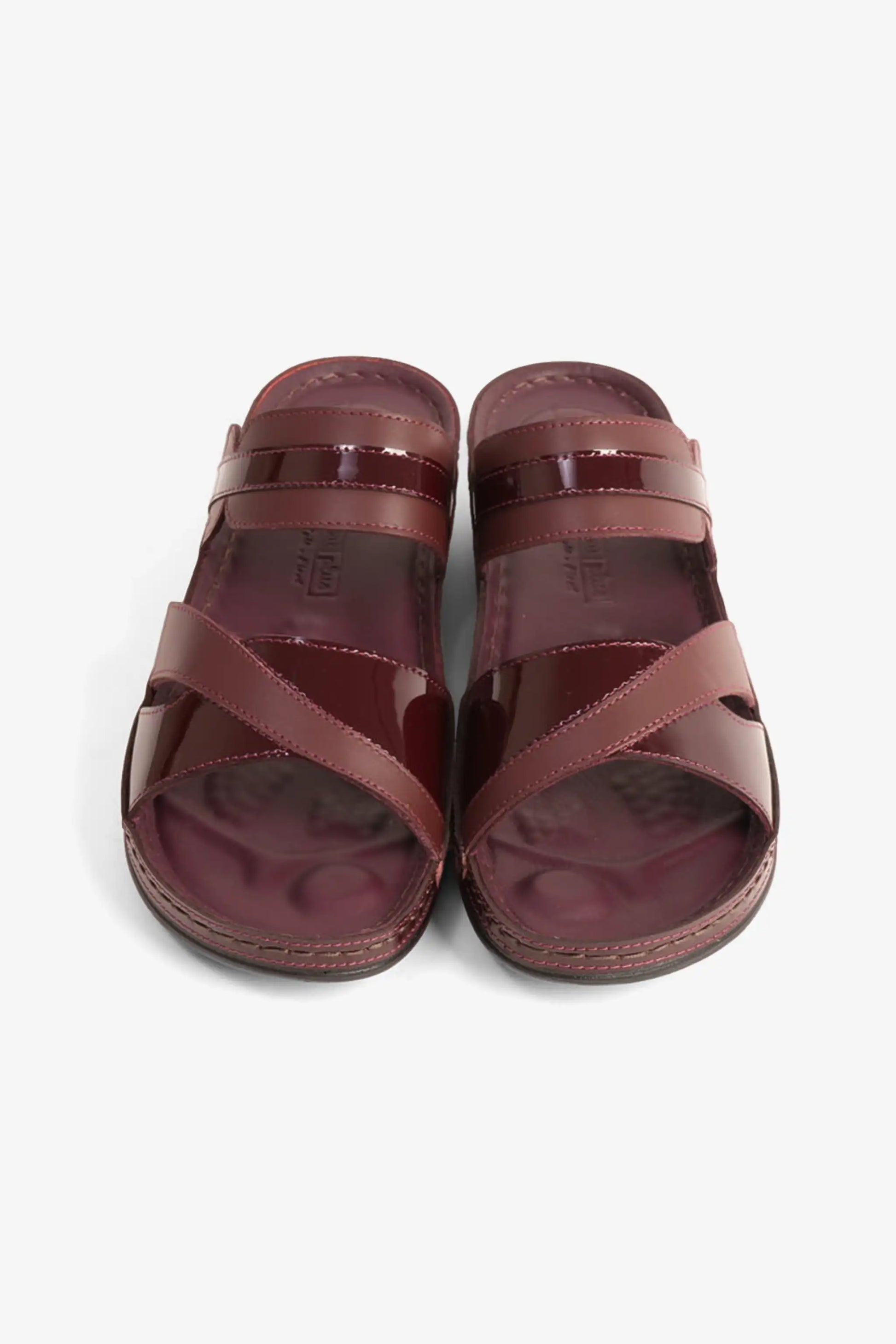 Comfort Plus Women's Ultra Soft Leather Slides Cherry LSDCP416
