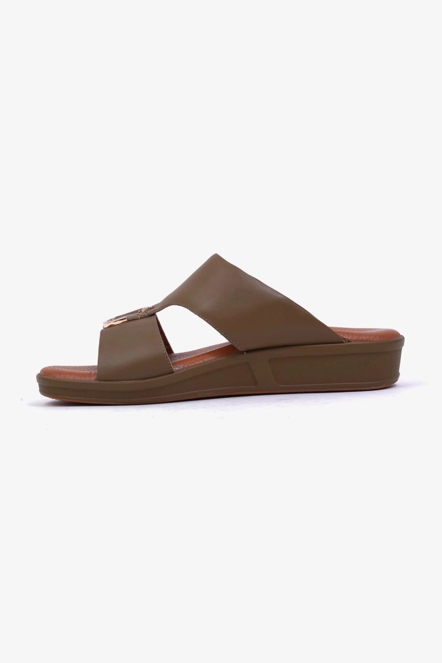 Cavalier Uomo Men's Textured Leather Sandals Mushroom MSDCVDLR201