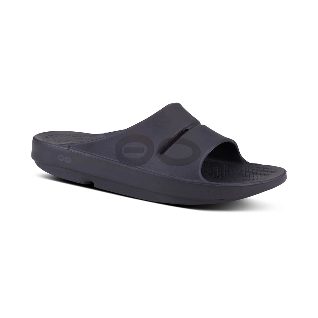 OOFOS MEN'S OOAHH SPORT SLIDE SANDAL - BLACK